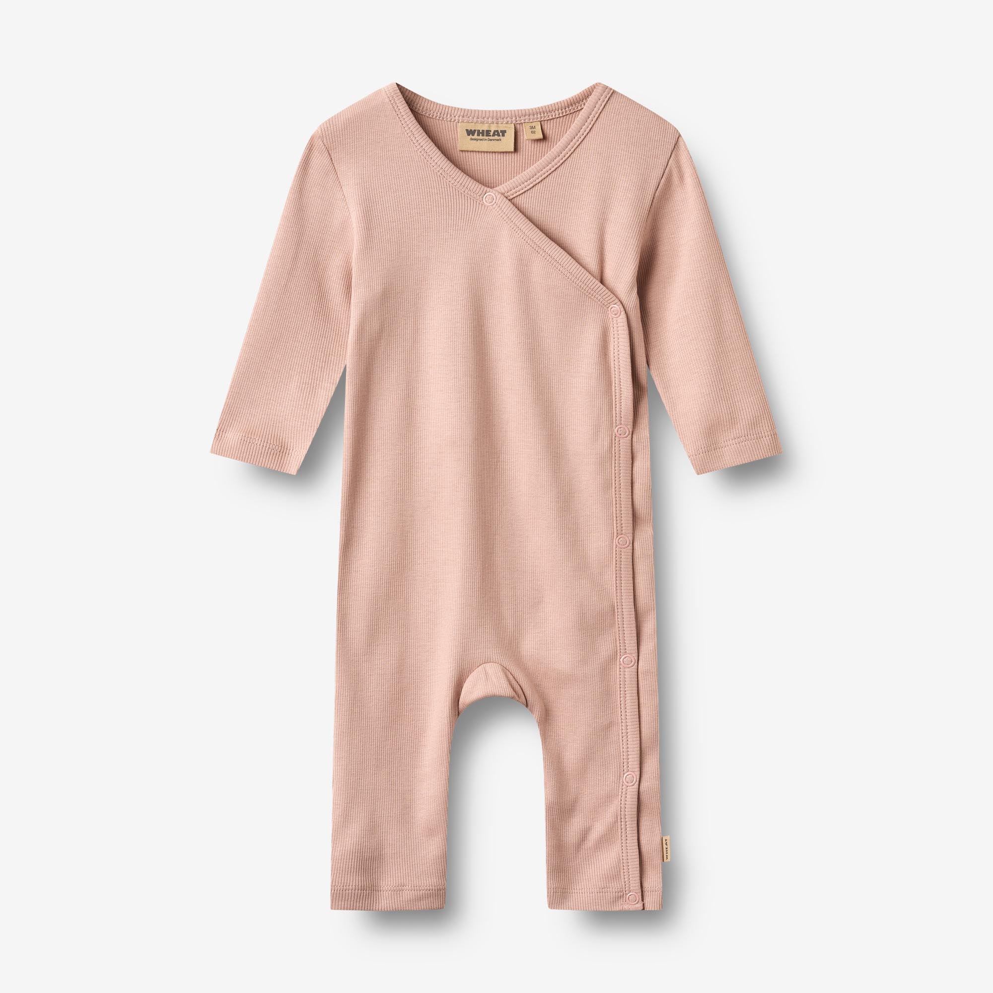 wheat-everest-wrapsuit-langarm-bio-baumwolle-rose-powder image 1