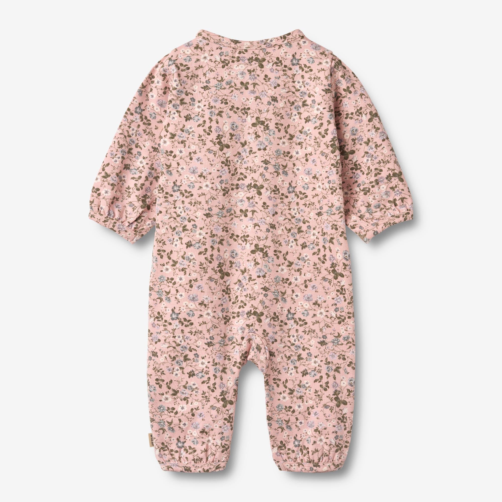 wheat-felizia-jumpsuit-rose-powder-flowers-baby-bio image 2