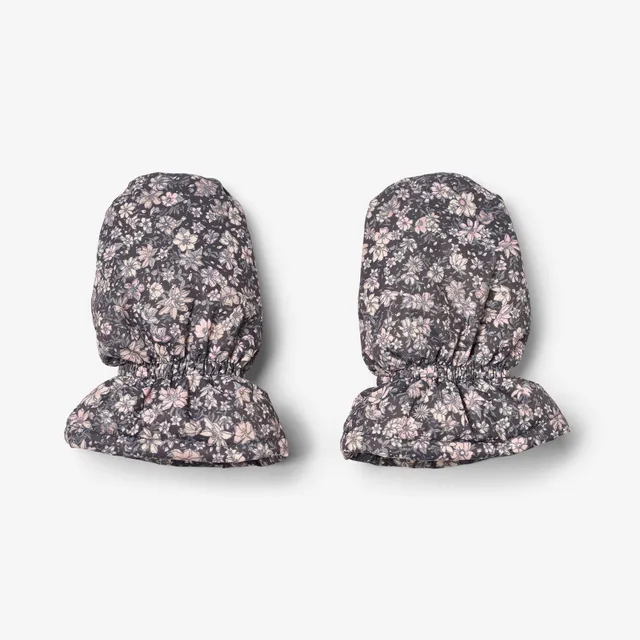 wheat-muffu-baby-f-ustlinge-dark-charcoal-flowers image 1