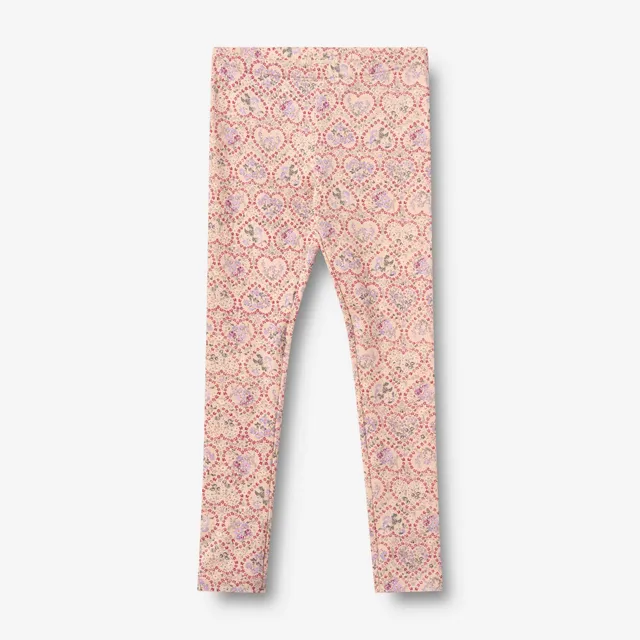 wheat-jules-jersey-leggings-magenta-heart-flowers-bio-baumwolle image 1