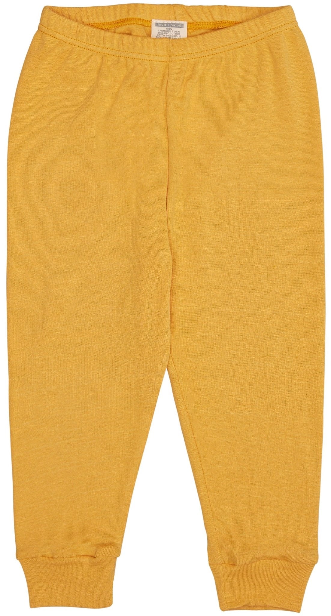 loud-proud-classics-schlafanzug-uni-curcuma-86-92-feinripp image 3