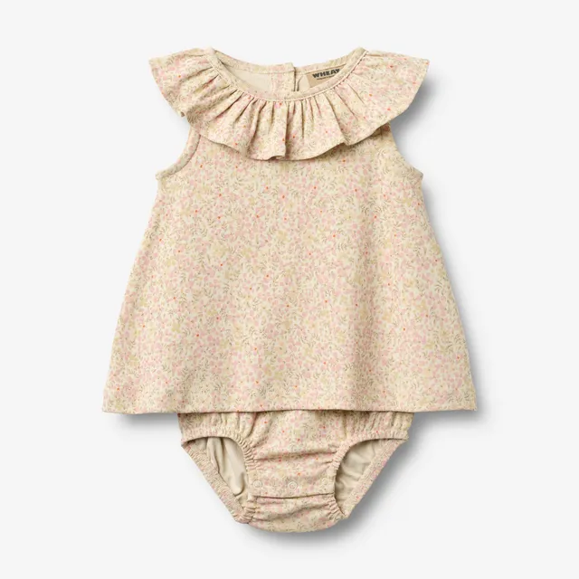 wheat-ingeborg-bodykleid-baby-coral-flowers-bio-baumwolle image 1