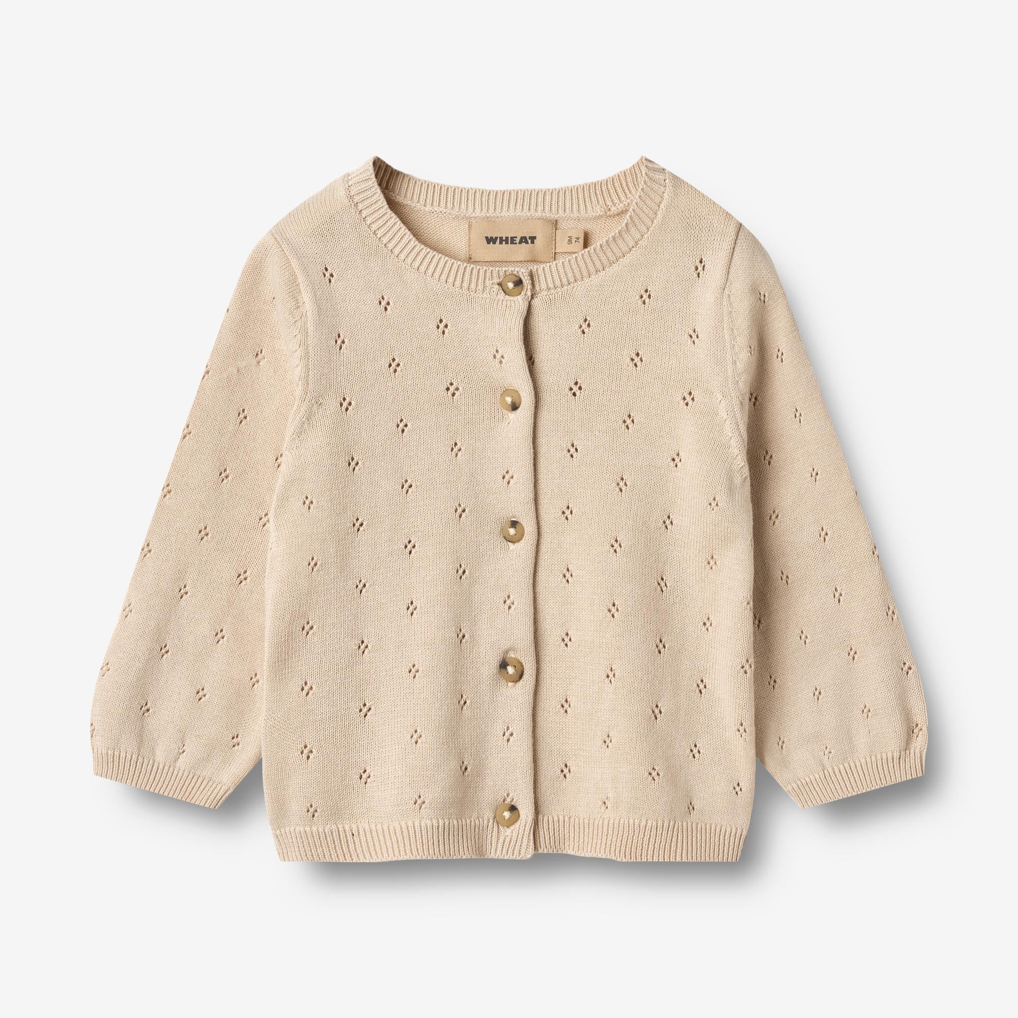 wheat-maia-strickjacke-baby-offwhite-bio-baumwolle image 2