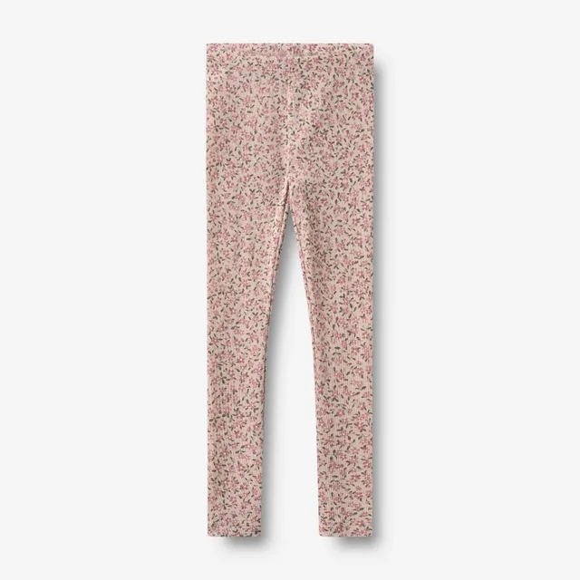 wheat-agi-wollleggings-pale-lilac-flowers-merino image 1