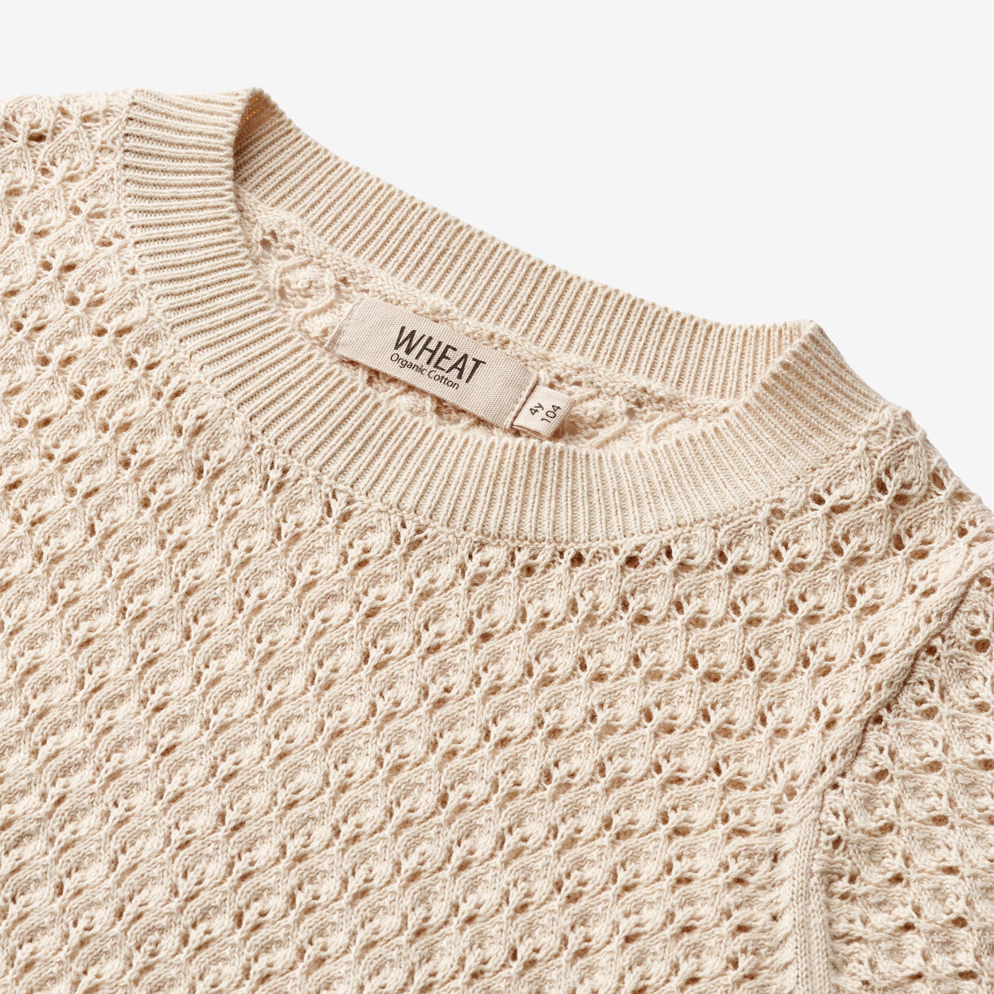 wheat-alva-stricktop-sandshell-m-dchen-t-shirt-bio-baumwolle image 3