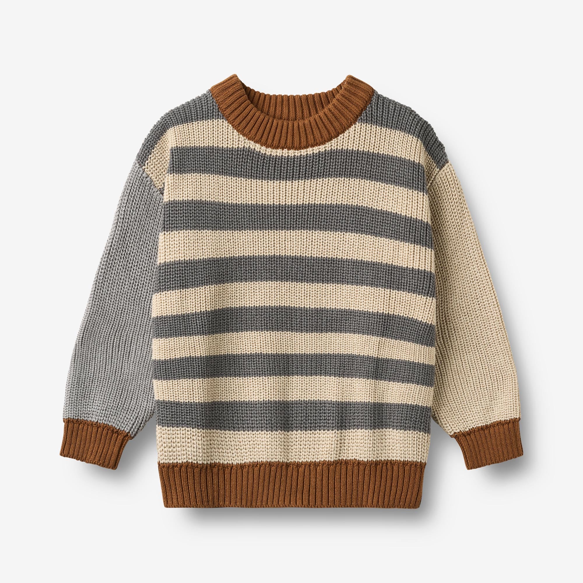 wheat-rasmus-strickpullover-bio-baumwolle-flint-stripe image 1