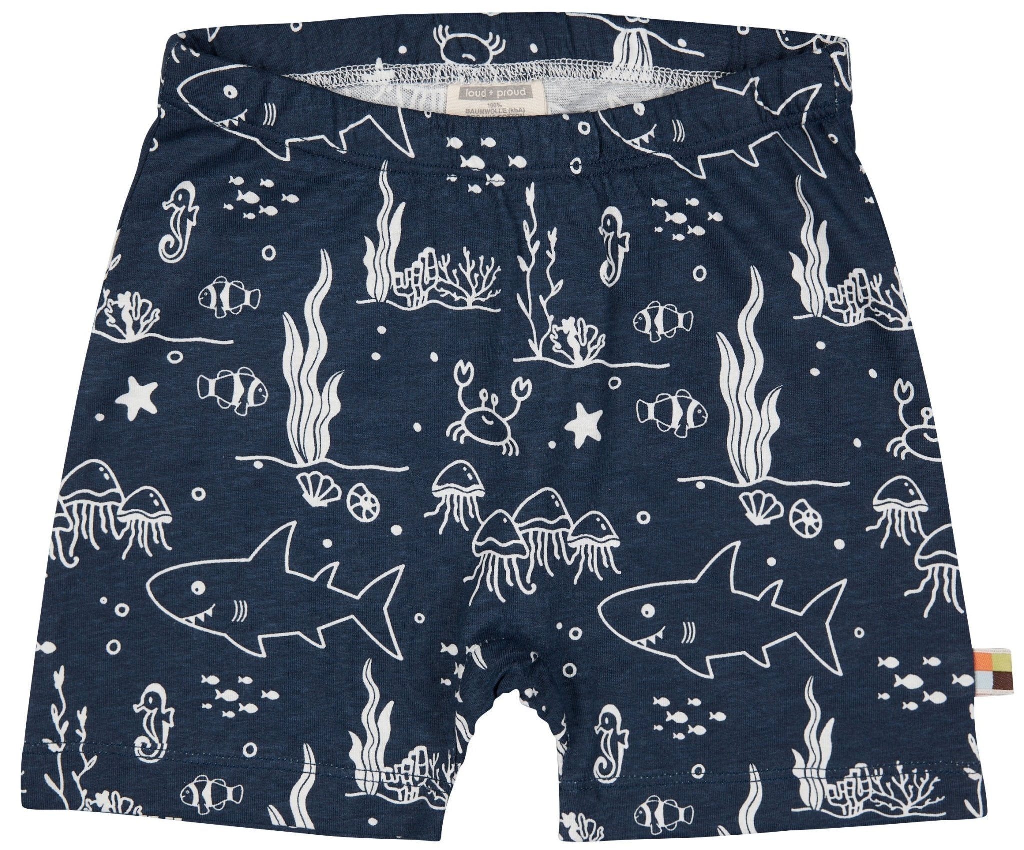 loud-proud-classics-short-druck-kinder-shorts-lagoon-86-92-jersey image 7