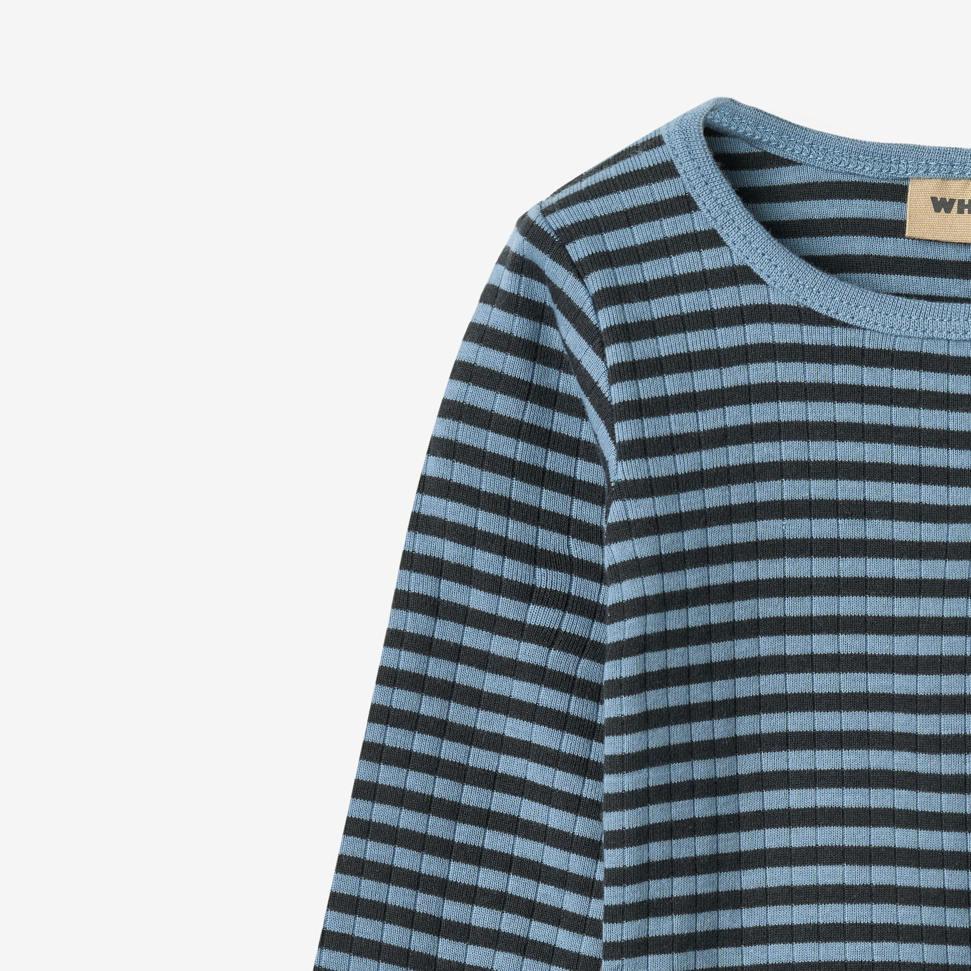 wheat-berti-baby-body-langarm-bio-bright-blue-stripe image 2
