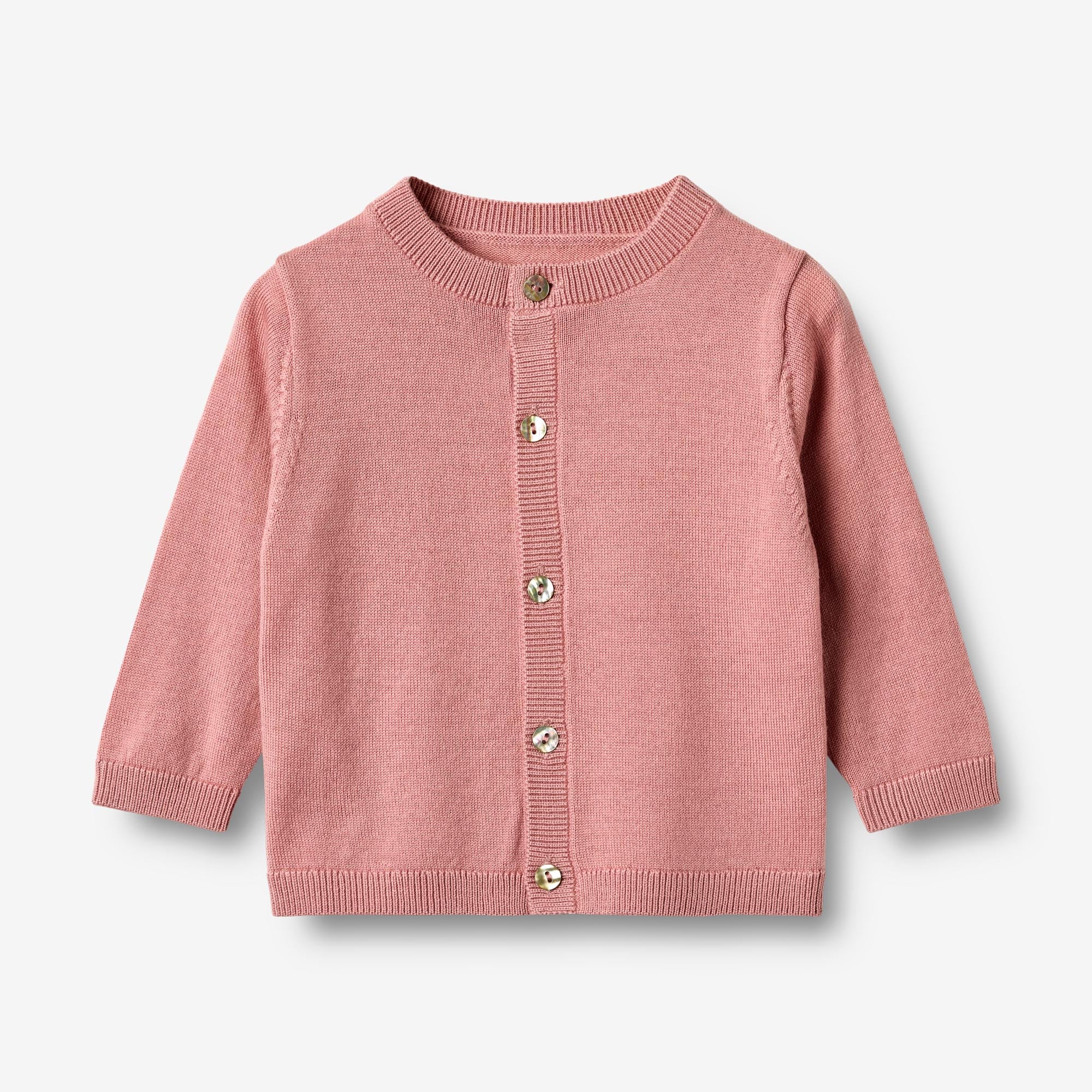 wheat-nico-strickjacke-rose-merinowolle-baby-unisex image 1