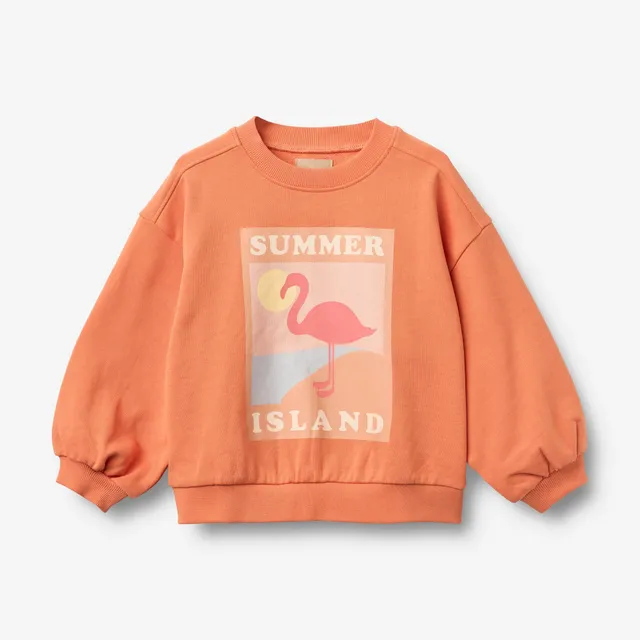 wheat-eliza-sweatshirt-m-dchen-sunkissed-orange-bio-baumwolle image 1