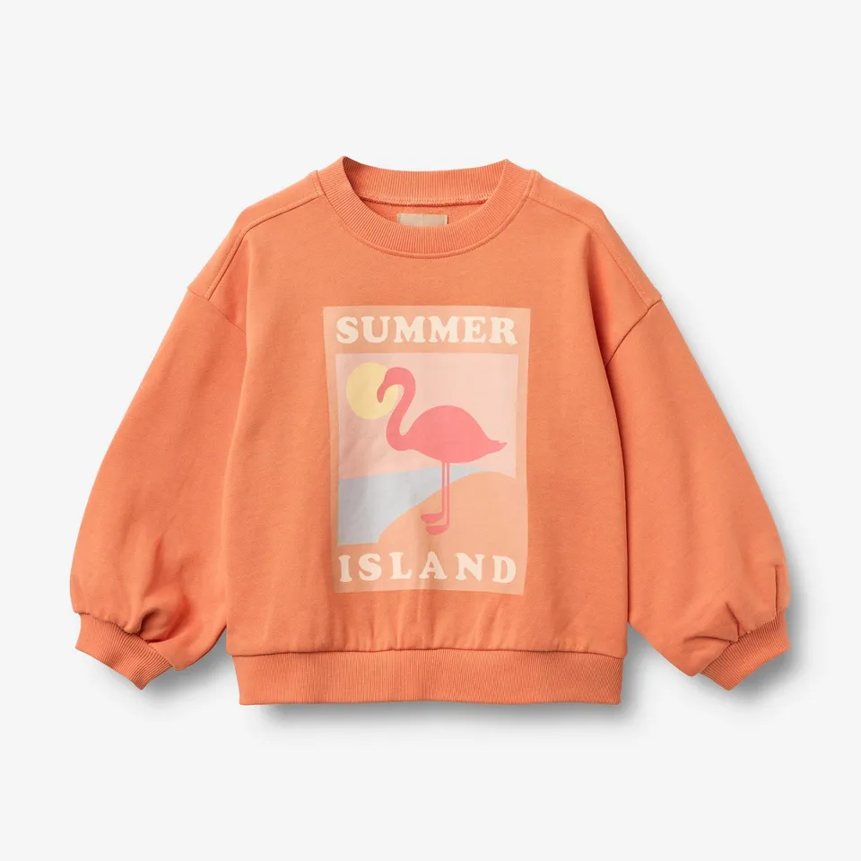 wheat-eliza-sweatshirt-m-dchen-sunkissed-orange-bio-baumwolle image 1