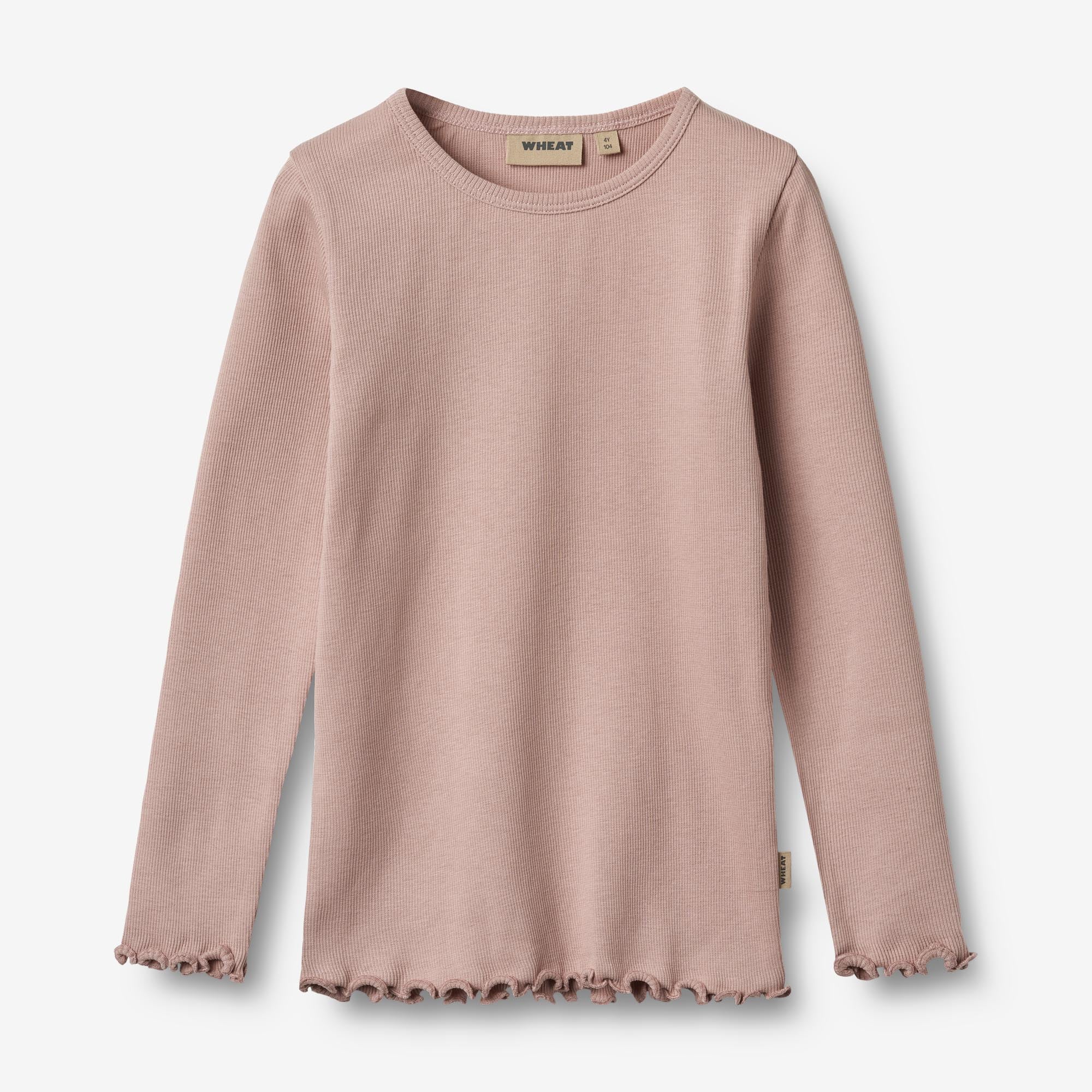 wheat-ida-t-shirt-langarm-shirt-rose-powder-bio-baumwolle image 1
