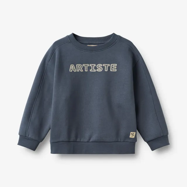 wheat-franc-sweatshirt-greyblue-bio-baumwolle-kinder image 1