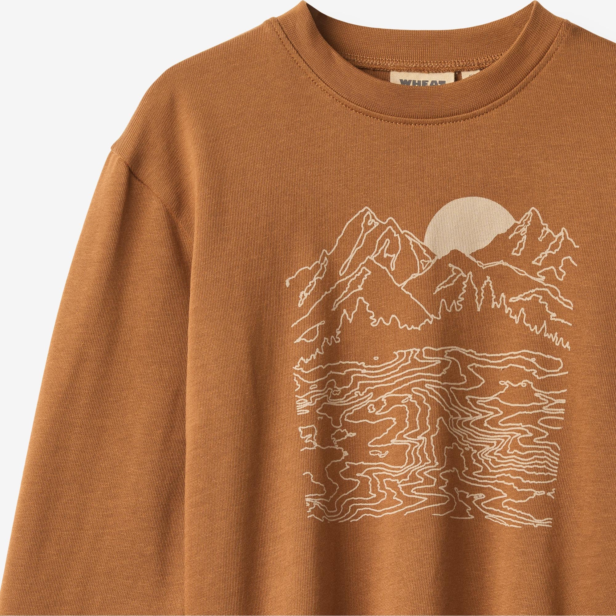 wheat-adam-langarmshirt-warm-hazel-bio-baumwolle image 3