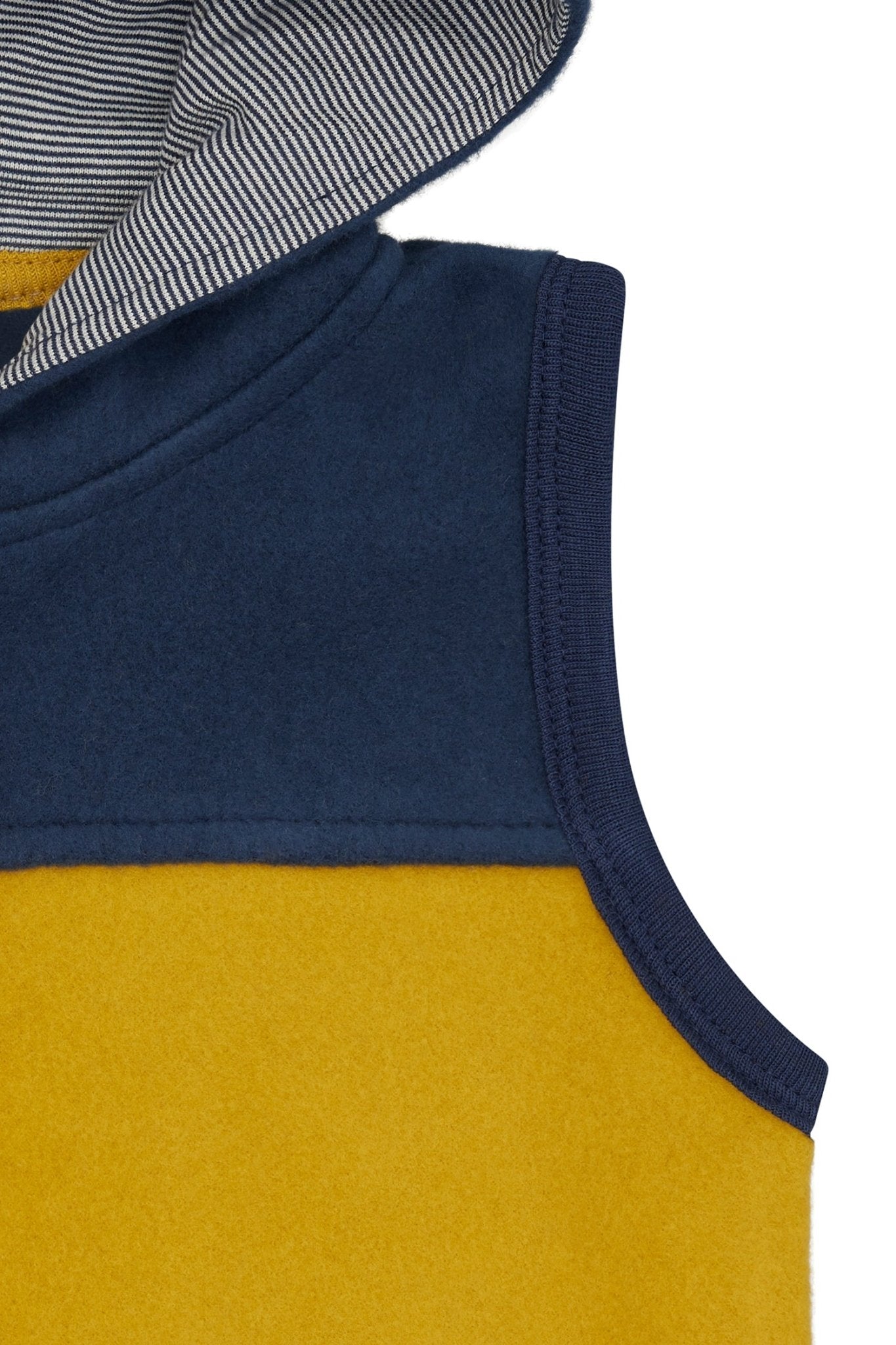 loud-proud-classics-weste-baumwoll-fleece-weste-curry-74-80 image 3