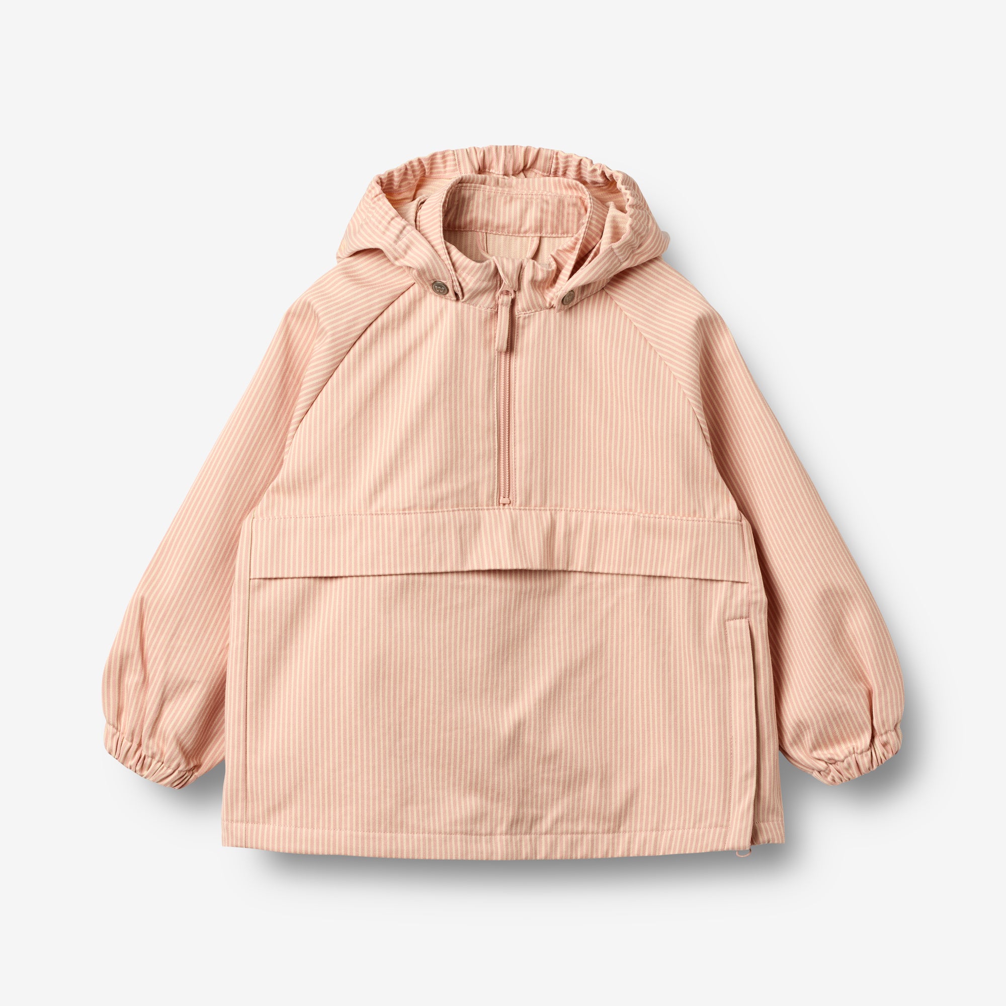 wheat-eddo-anorak-rose-stripe-kinder-bio-baumwolle image 1