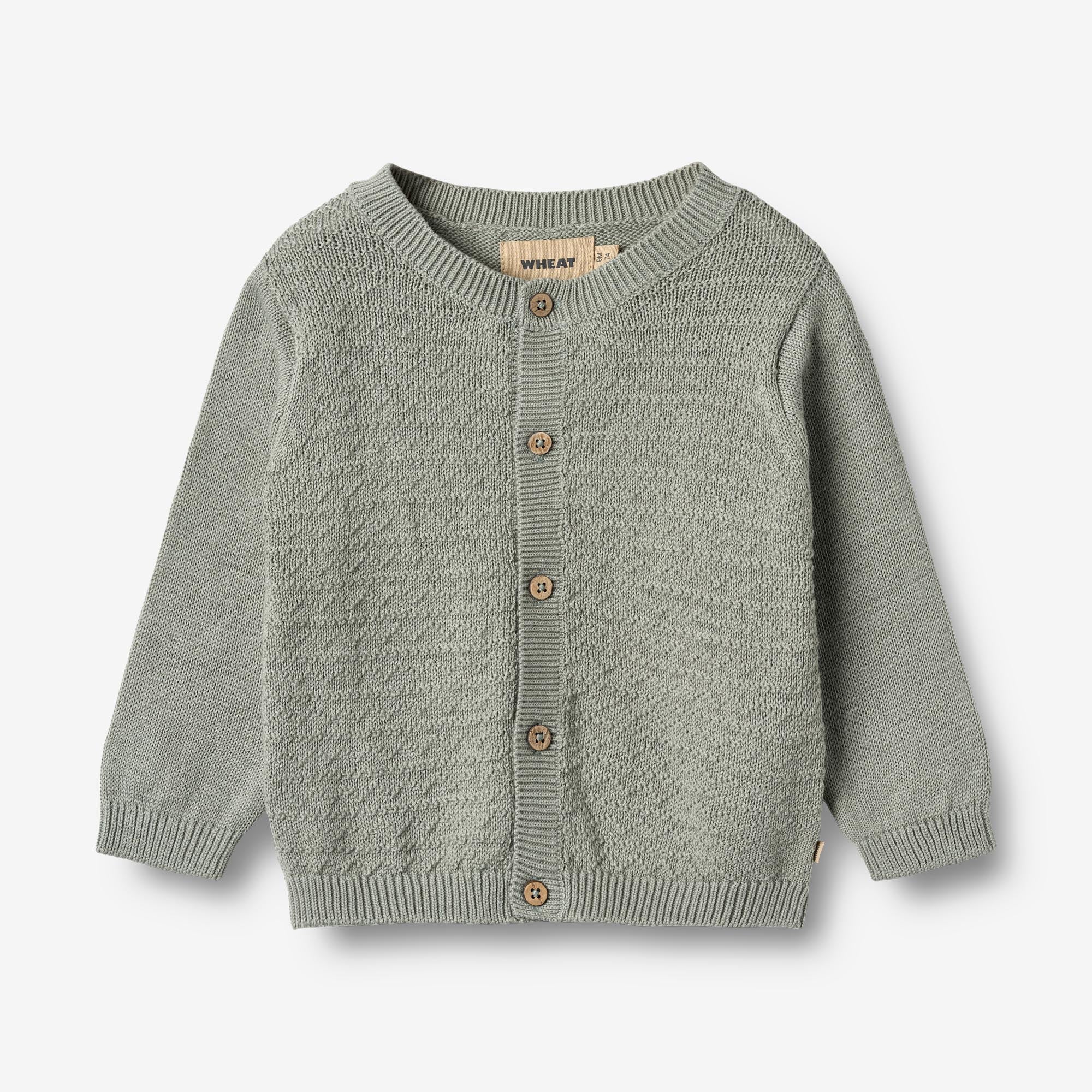 wheat-bj-rn-strickjacke-baby-morning-mist-bio image 1