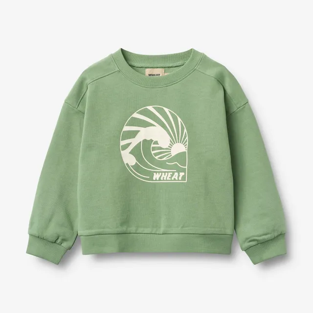 wheat-breeze-kinder-sweatshirt-jade-green-bio image 1