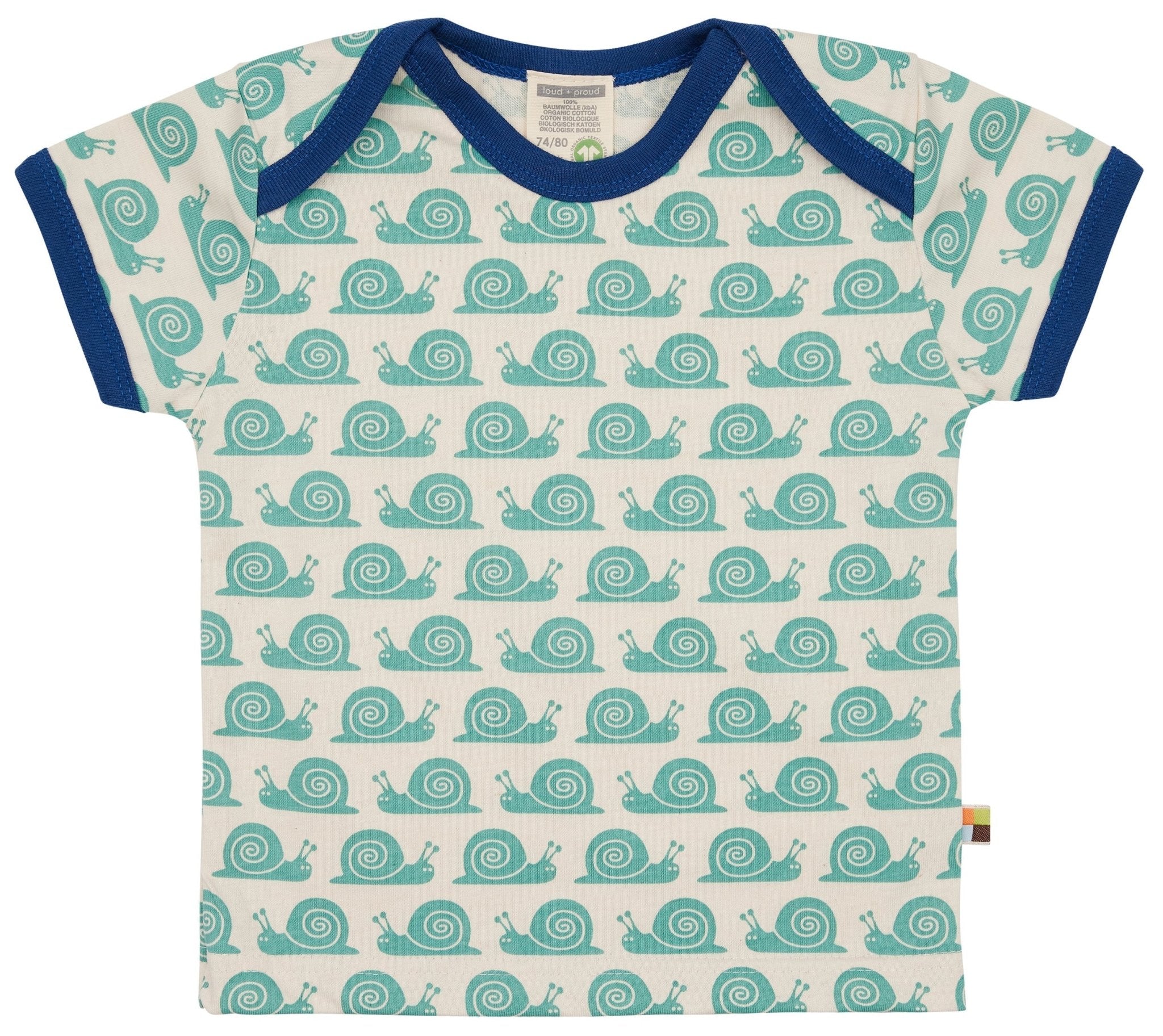 loud-proud-classics-t-shirt-schnecken-bio-baumwolle-oregano image 1