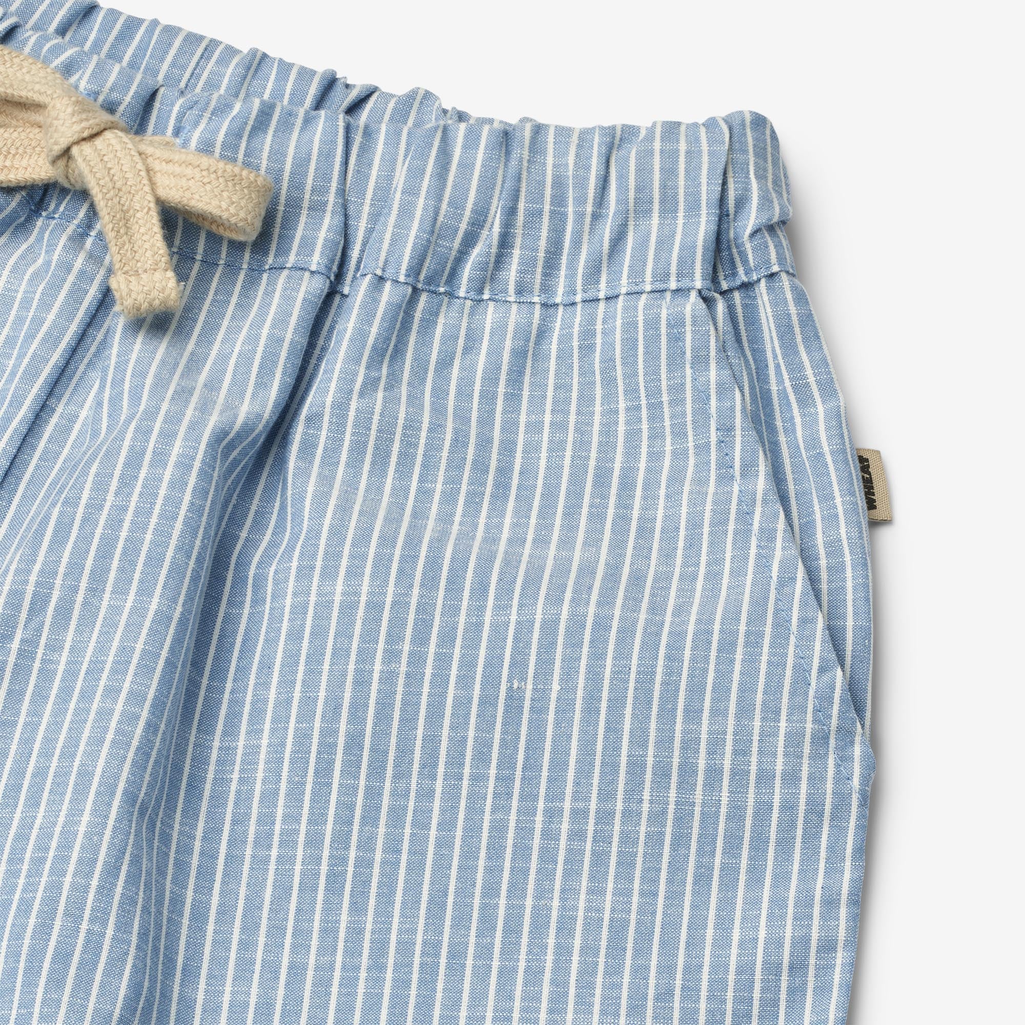 wheat-clothing-shorts-cuba-kinder-shorts-blue-stripe-bio-baumwolle image 4
