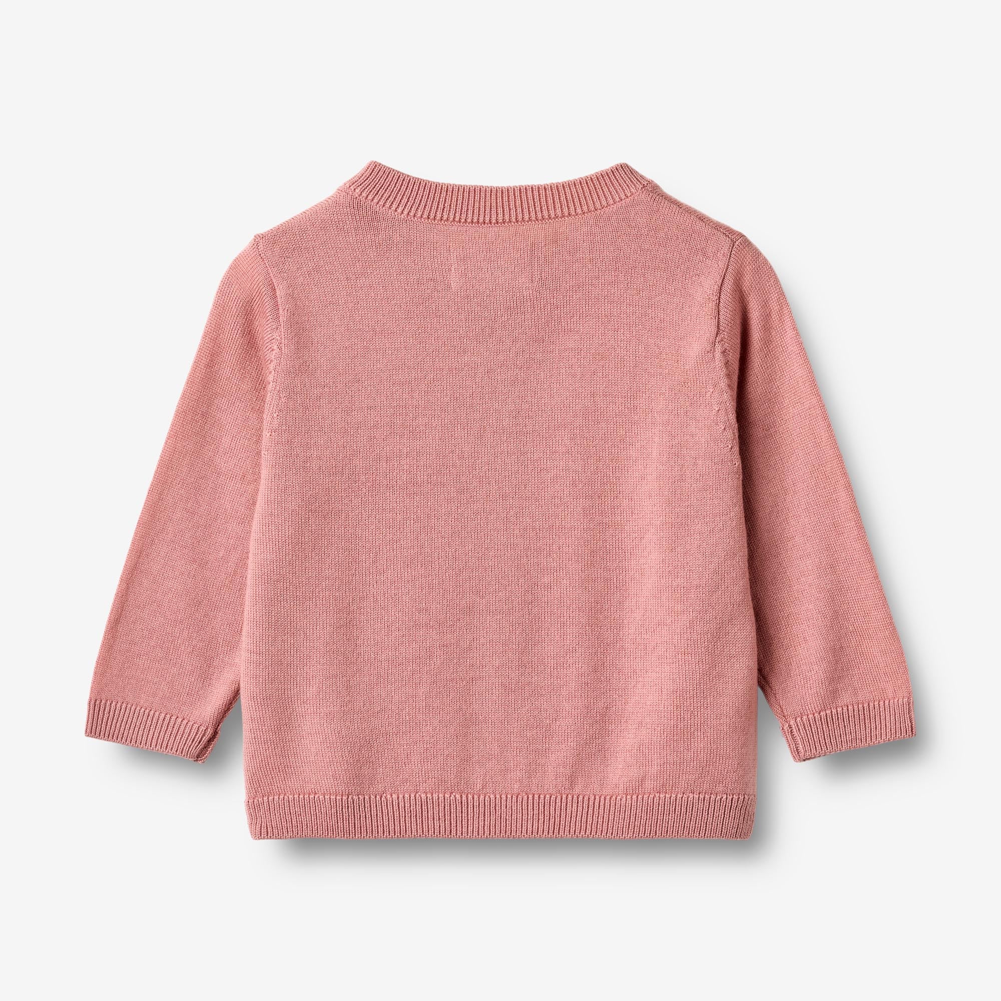 wheat-nico-strickjacke-rose-merinowolle-baby-unisex image 3