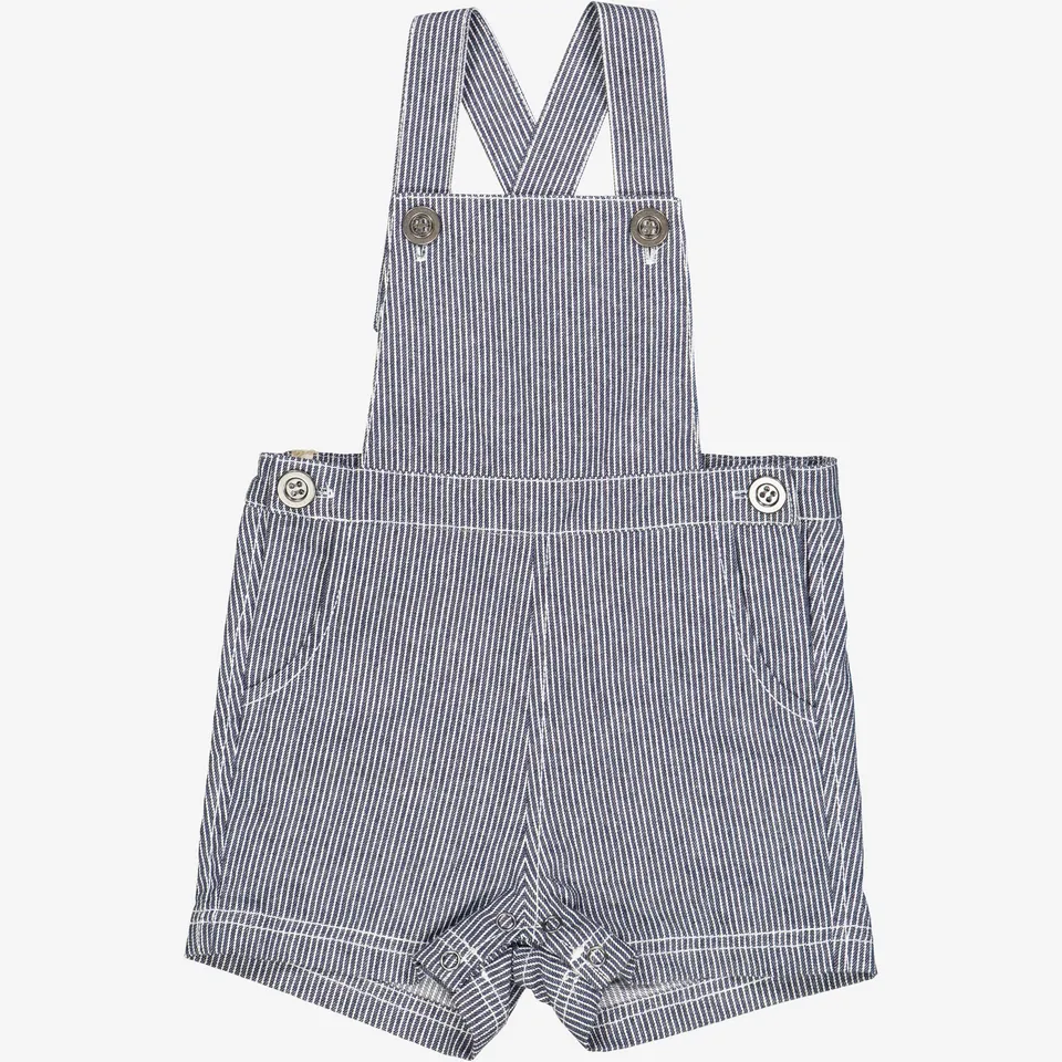 wheat-erik-overall-baby-navy-denim-stripe-bio image 1