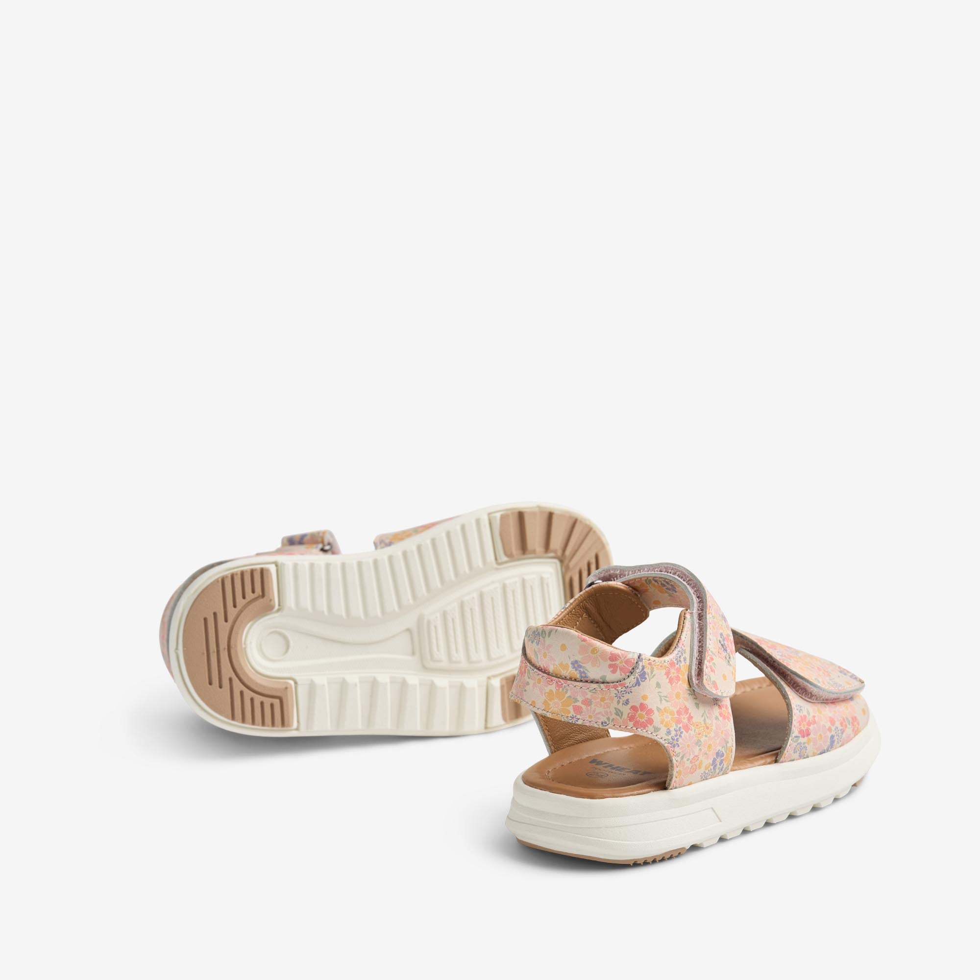 wheat-mille-sandale-multi-flowers-leder-klett-kinder image 2