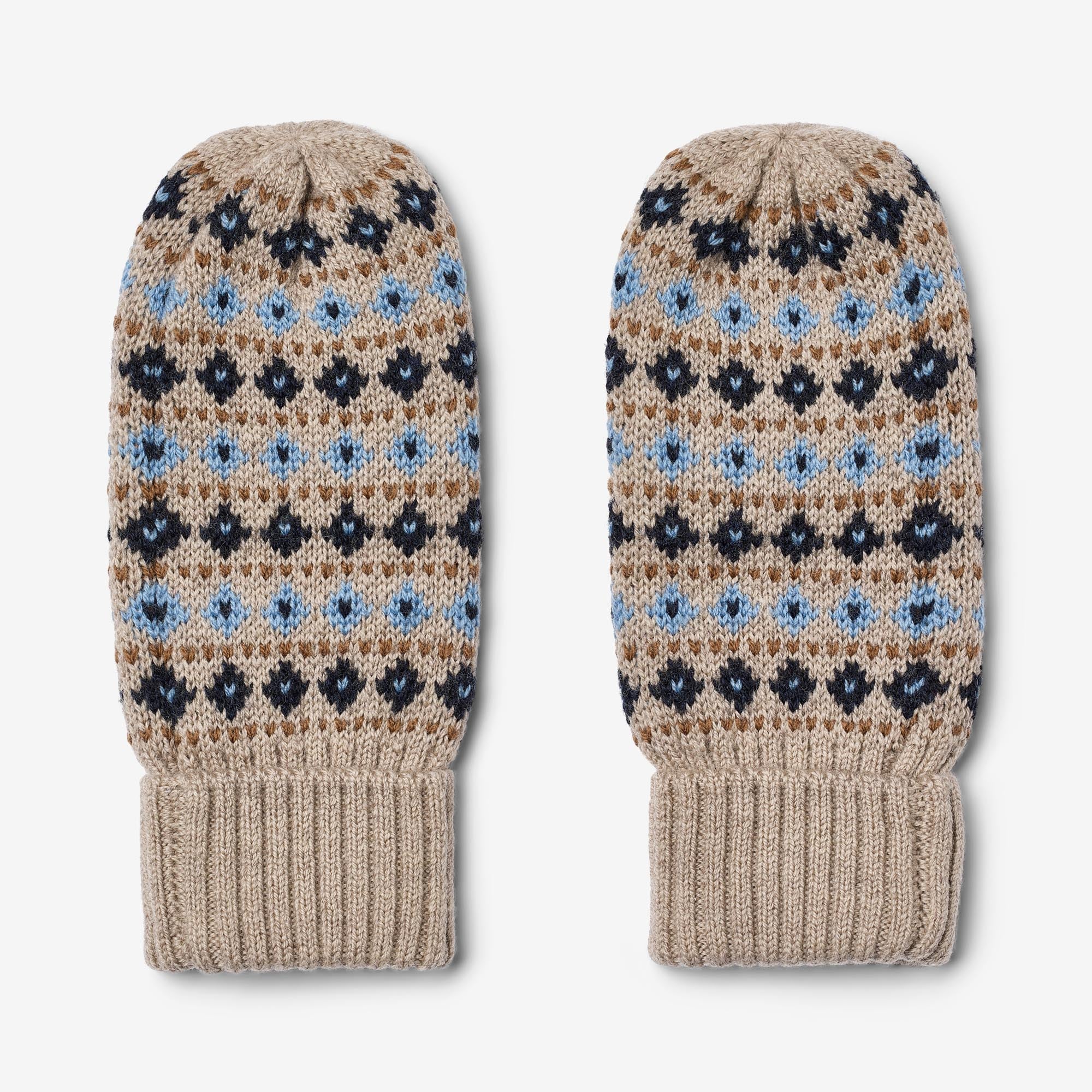 wheat-jacquard-mittens-haansi-kinder-f-ustlinge-merinowolle-sand image 1