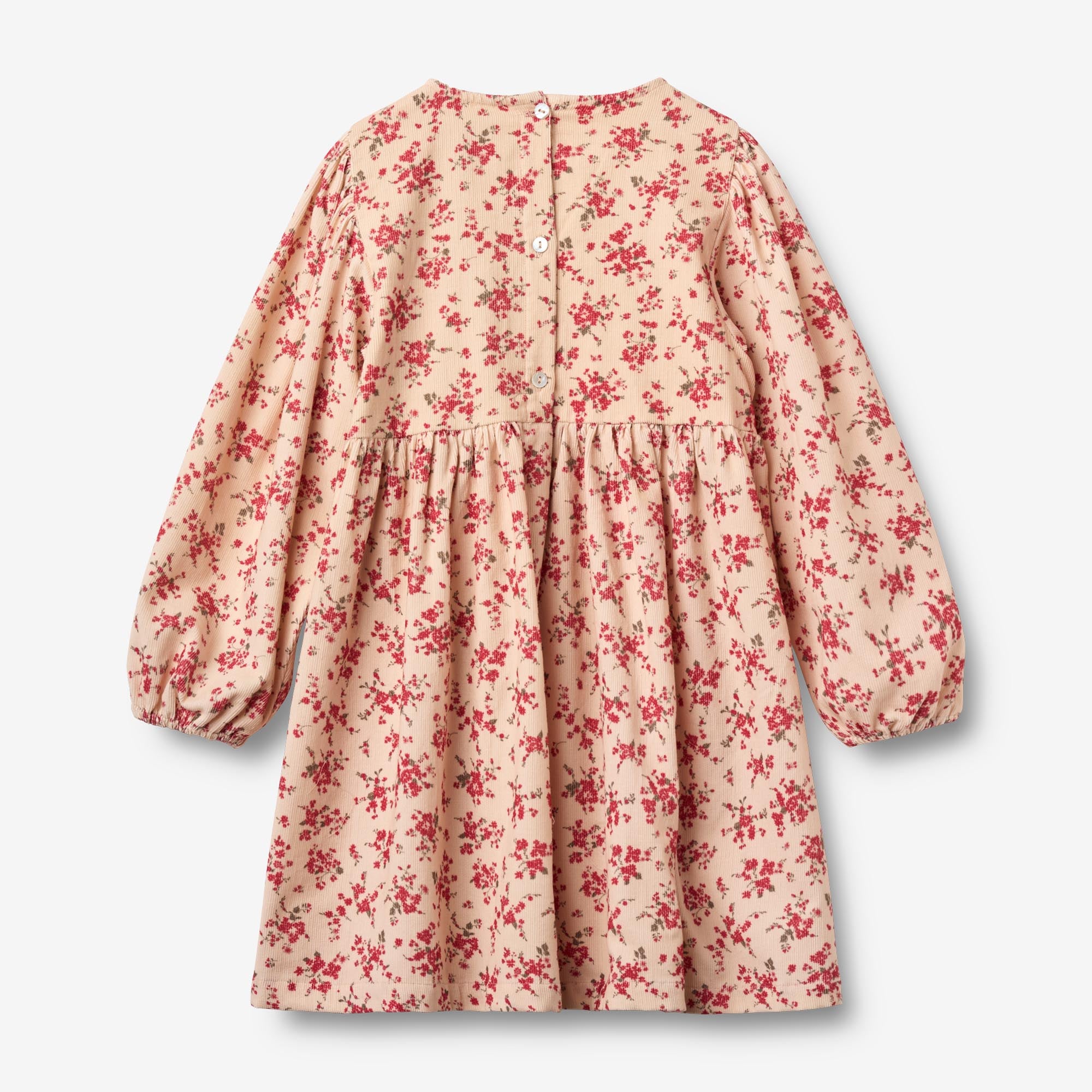 wheat-sylvia-kleid-almond-peach-flowers-babycord-gr-98-128 image 2