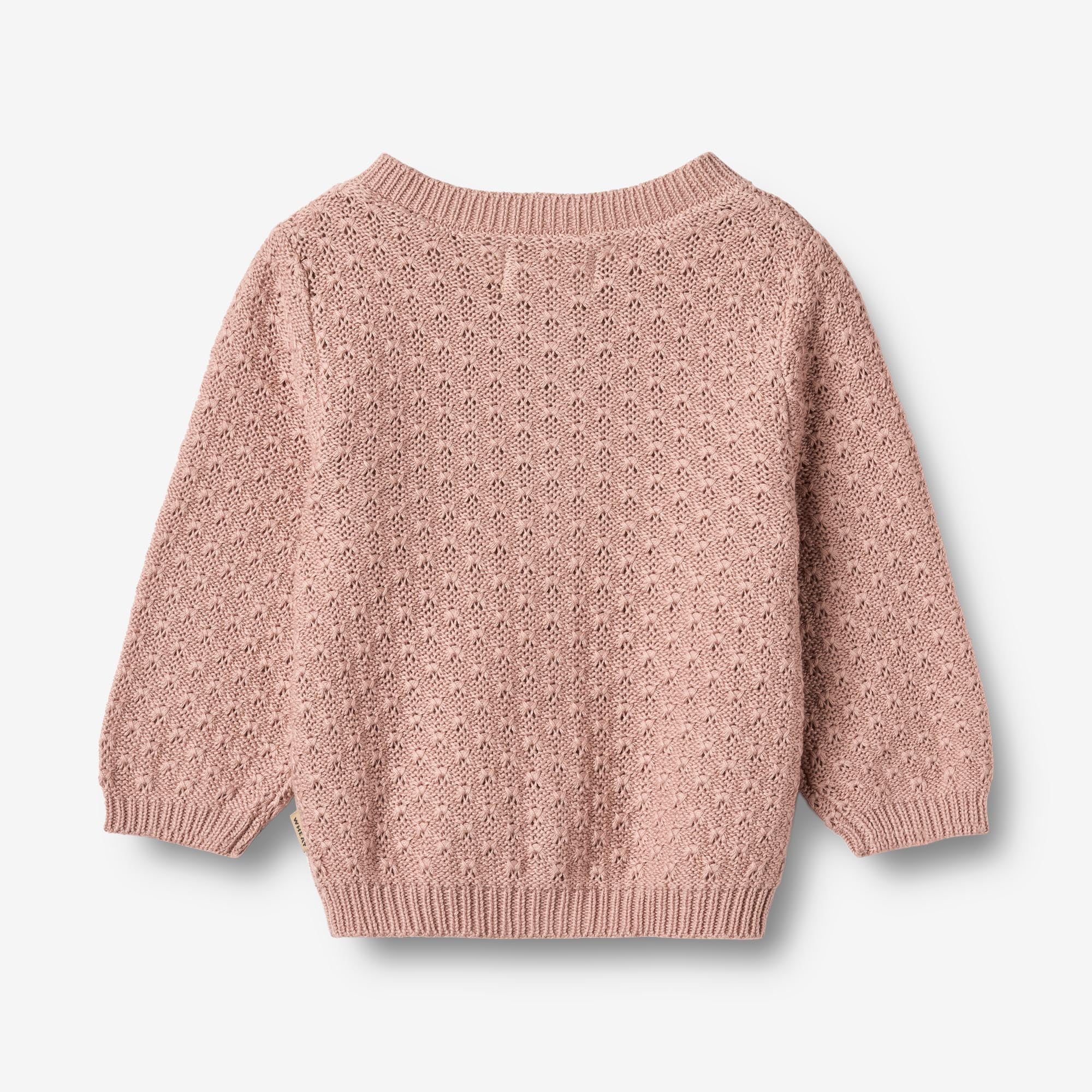 wheat-magnella-strickjacke-baby-cardigan-rose-powder-bio image 3