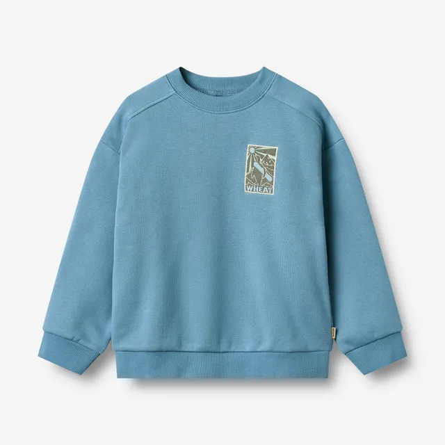 wheat-sander-jungen-sweatshirt-winter-blue-bio-baumwolle image 1