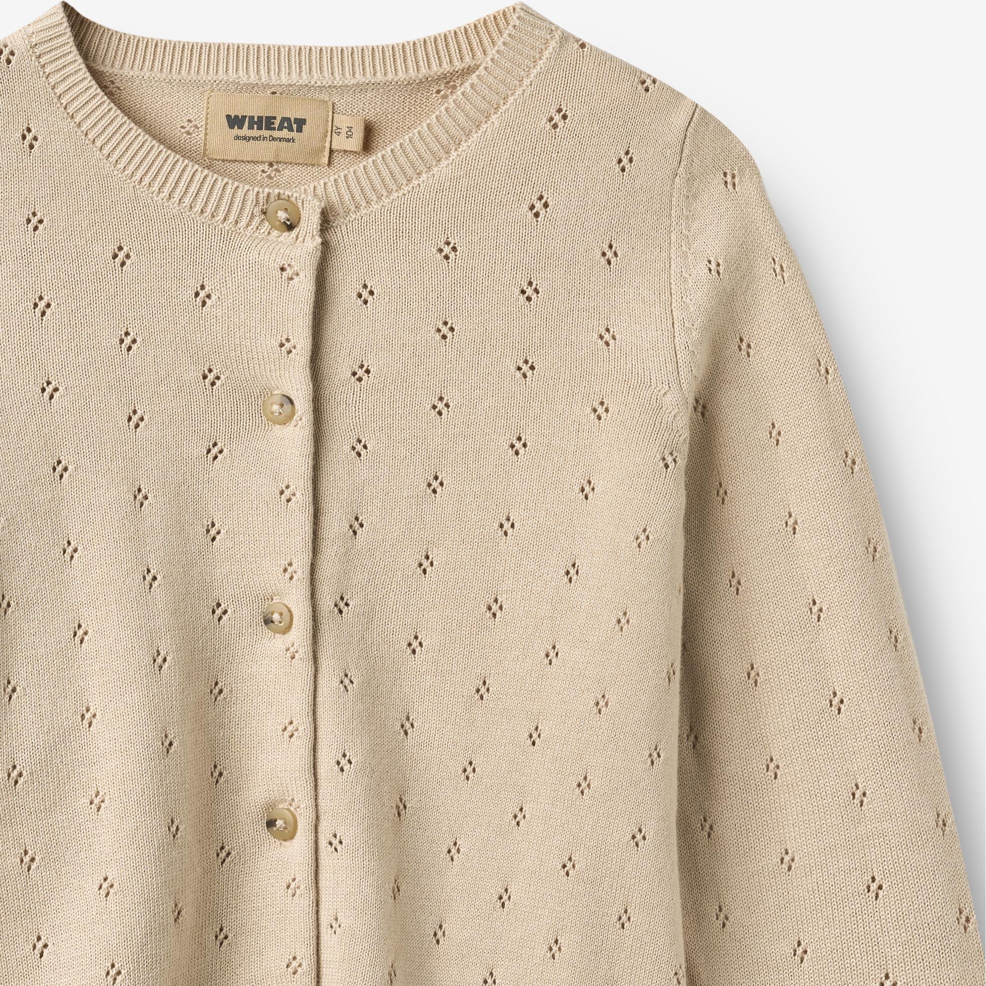 wheat-maia-strickjacke-offwhite-kinder-bio-baumwolle image 6