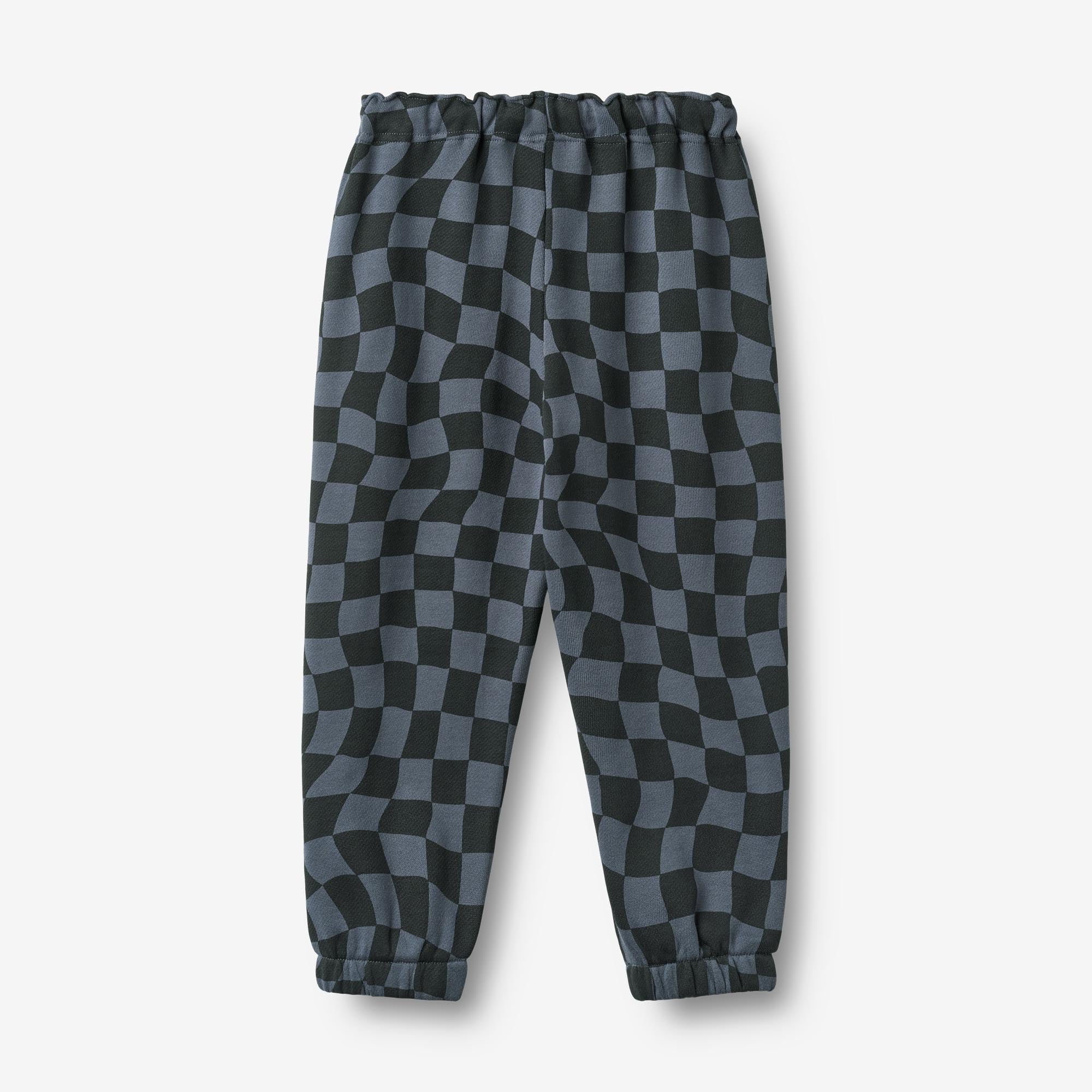 wheat-cosmo-sweatpants-navy-blue-check-bio-baumwolle-2 image 3