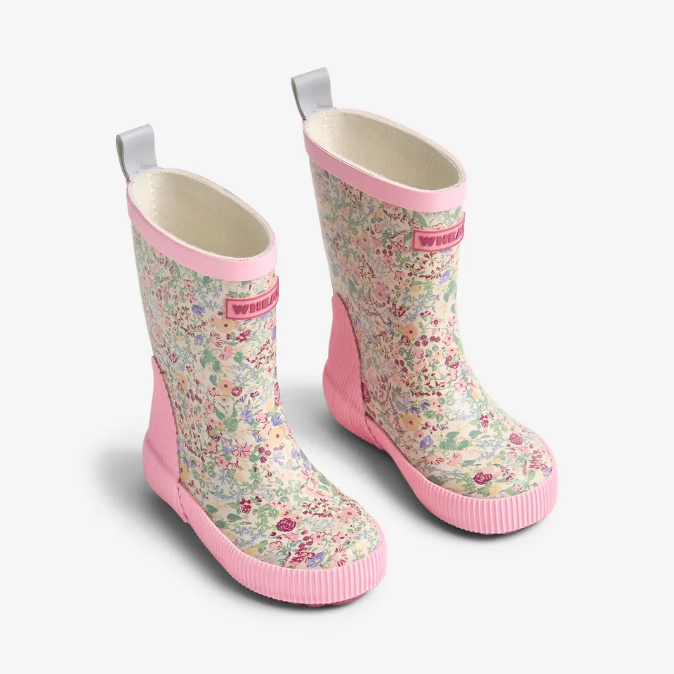 wheat-welly-gummistiefel-cool-sky-flowers-naturkautschuk image 1