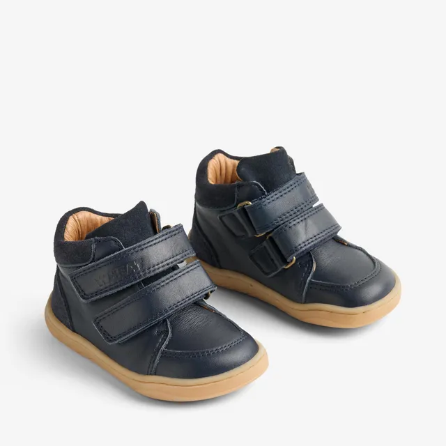 wheat-barry-prewalker-baby-navy-leder-barfu image 1