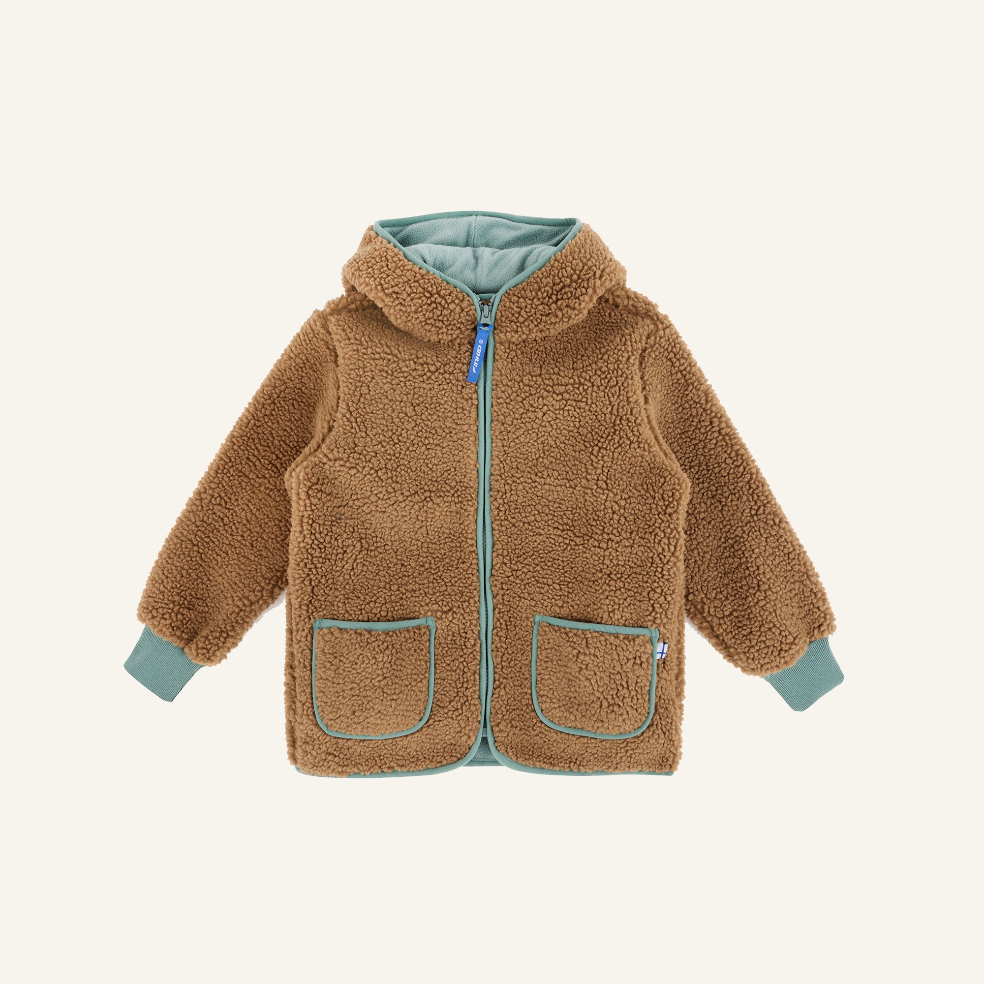 finkid-husky-tonttu-teddy-kinder-jacke-navy-denim-80-90-teddyfleece image 3