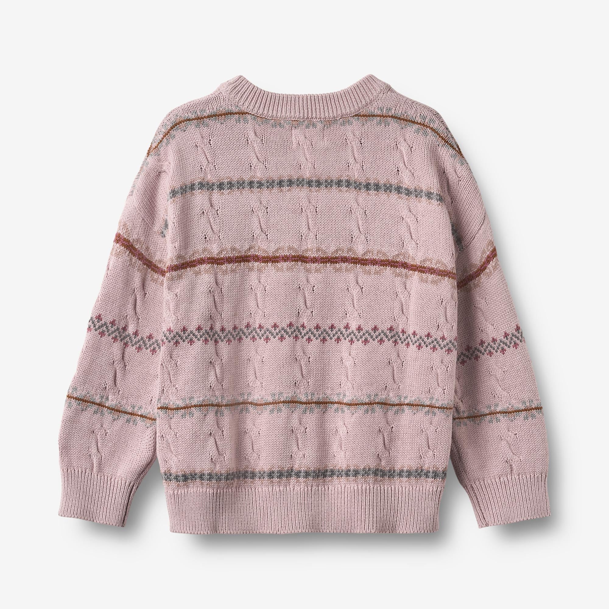 wheat-jacquard-knit-harper-pullover-soft-lilac-bio-baumwolle image 3