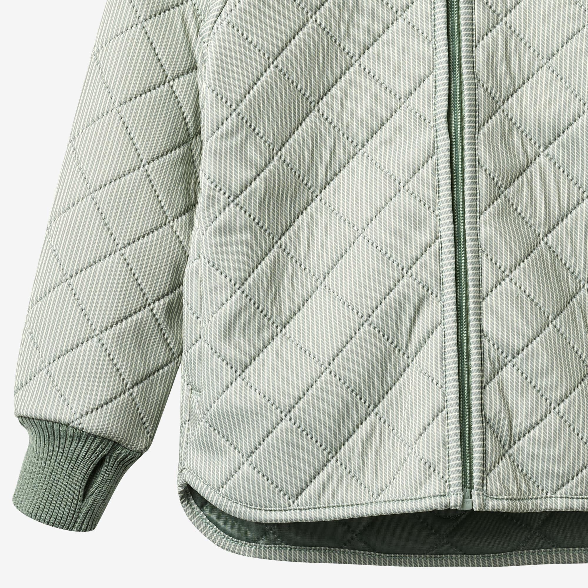 wheat-outerwear-thermo-jacket-loui-jacke-green-stripe-wattiert image 3