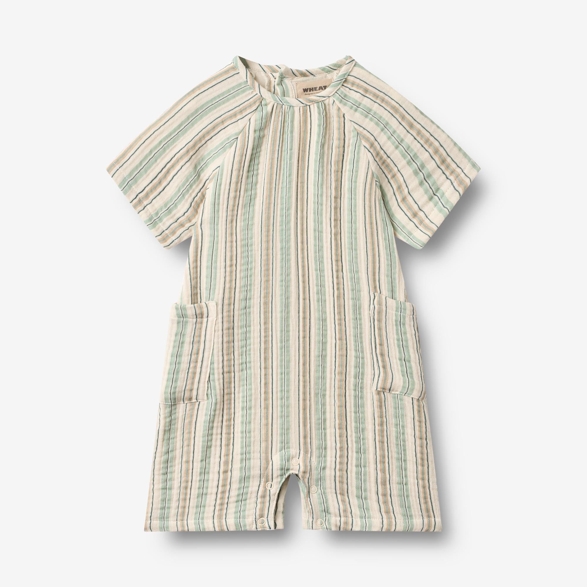 wheat-playsuit-edison-strampler-summer-stripe-bio-baby image 1