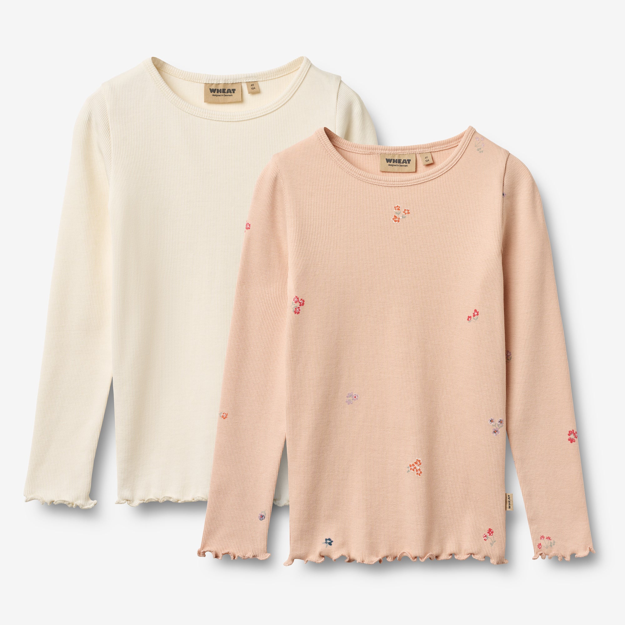 wheat-ida-langarm-t-shirt-2er-m-dchen-rose-flowers-bio image 1