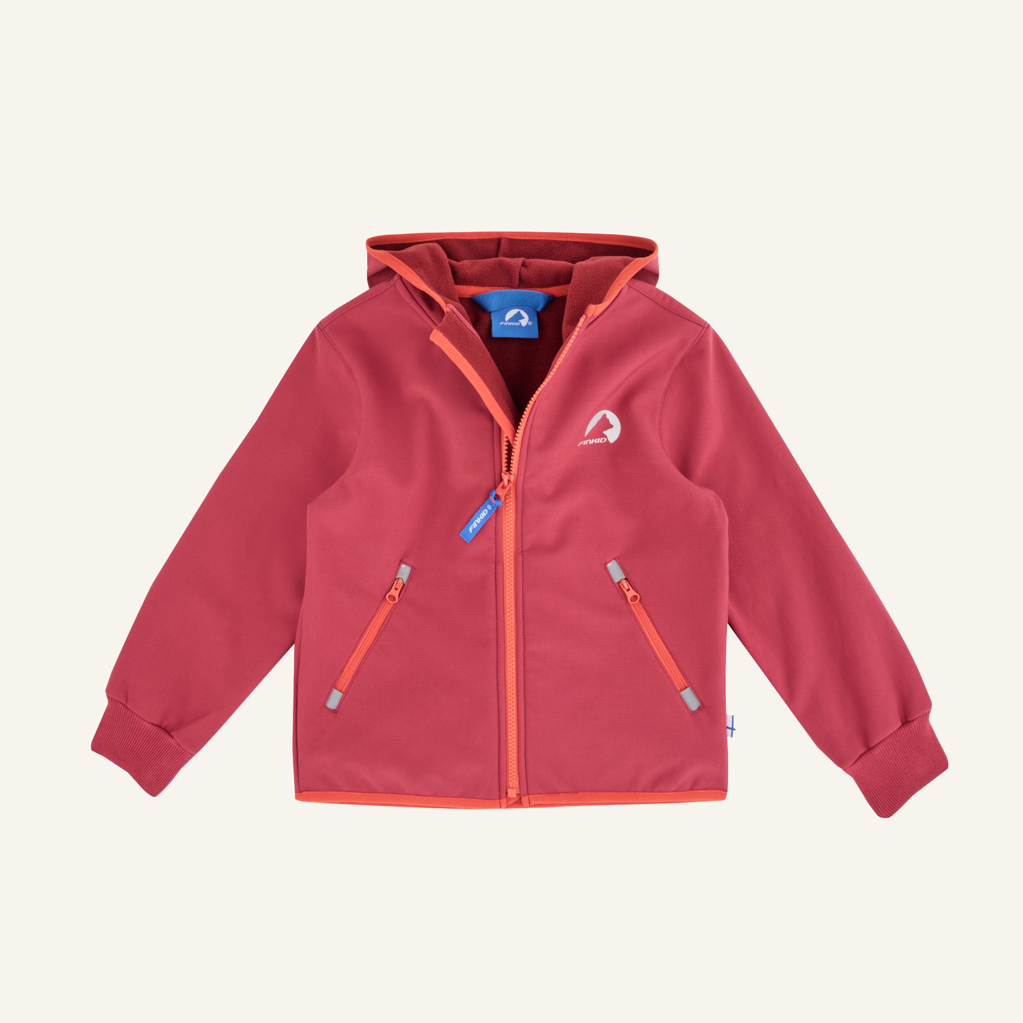 finkid-husky-kataja-shell-softshelljacke-kinder-ocean-peacock-fleece image 7