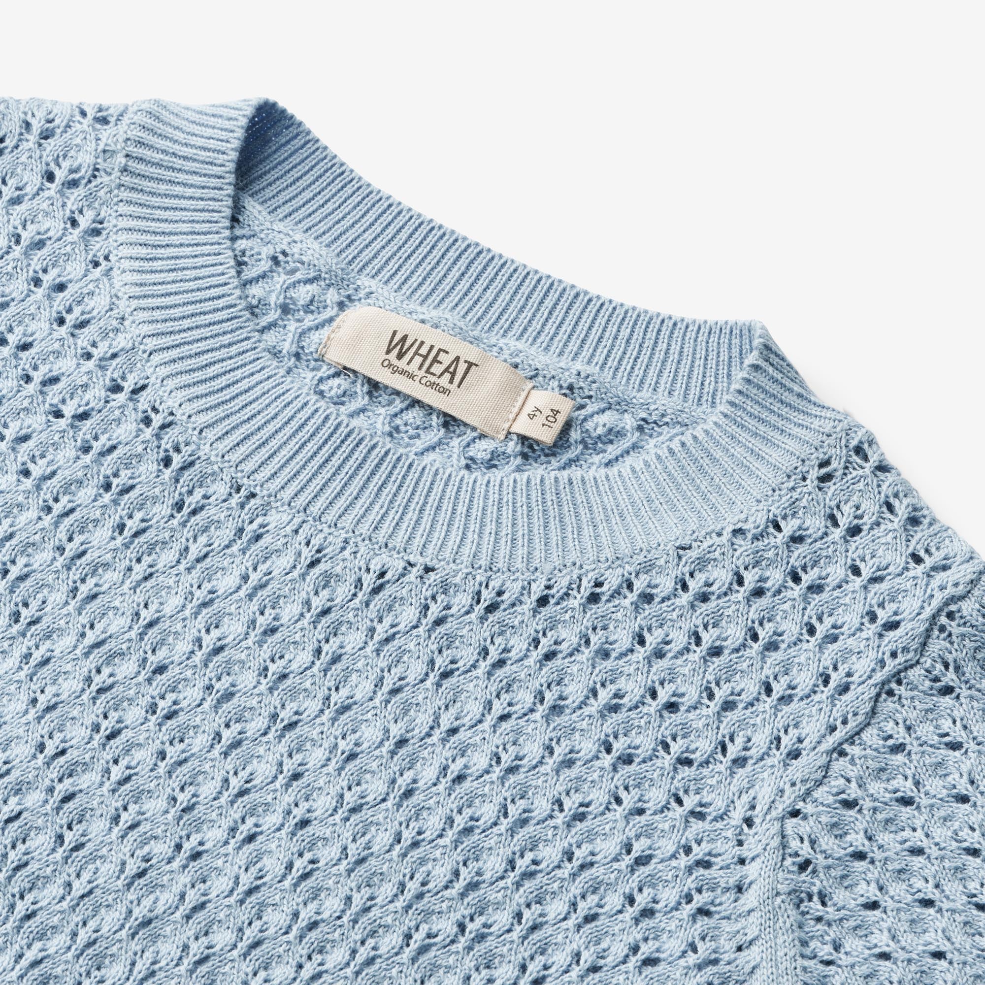wheat-knit-top-alva-kinder-t-shirt-blue-summer-bio-baumwolle image 3