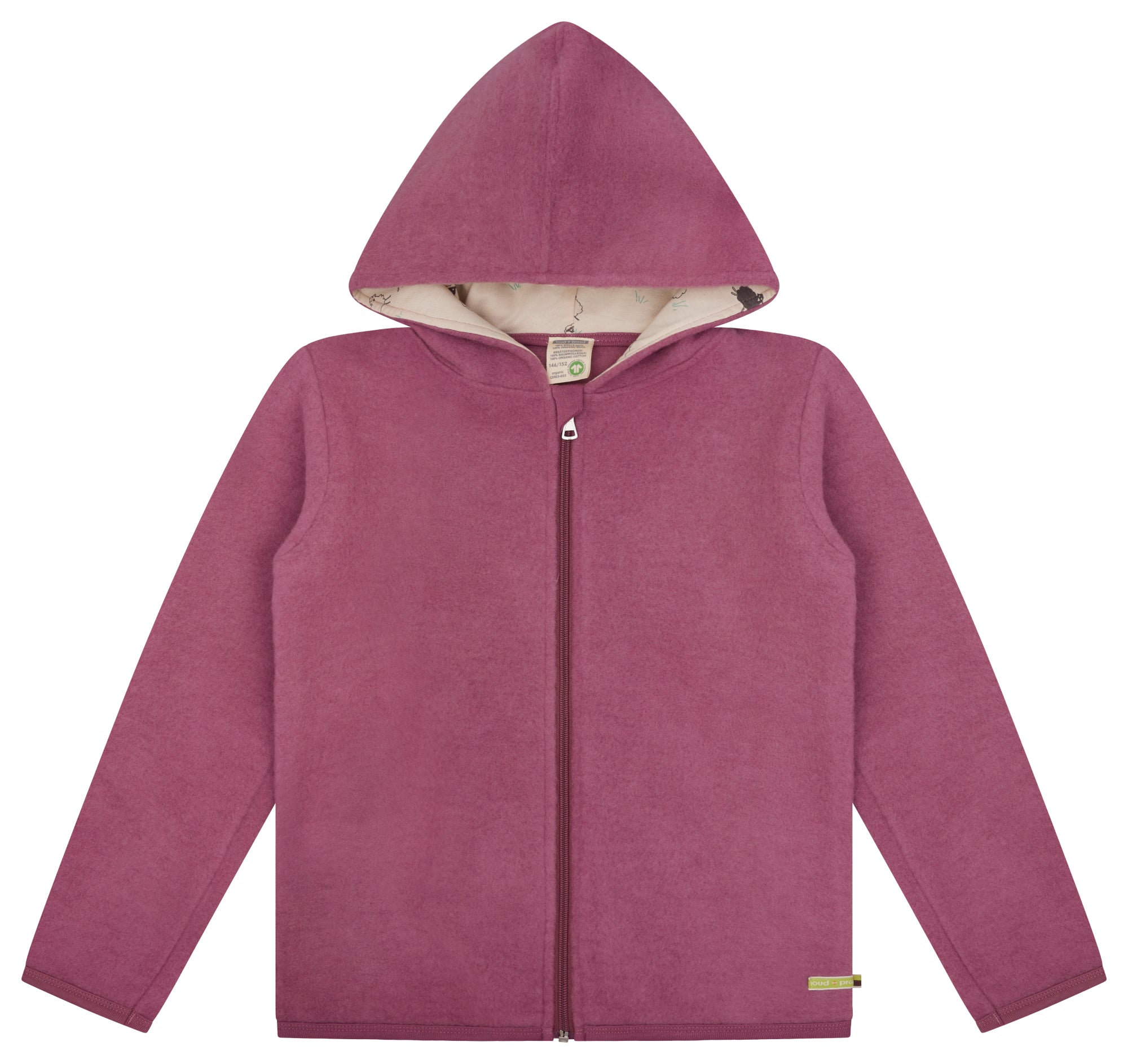 loud-proud-classics-merino-wollfleece-jacke-kapuzenjacke-curry image 4
