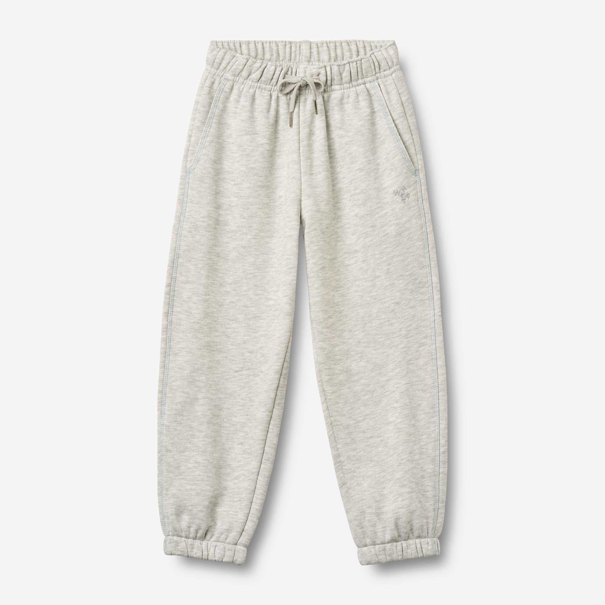 wheat-clothing-cruz-contrast-jogginghose-light-melange-grey-bio-baumwolle image 1