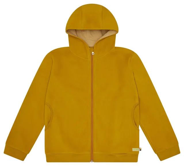 loud-proud-classics-baumwoll-fleece-jacke-curry-warm image 1