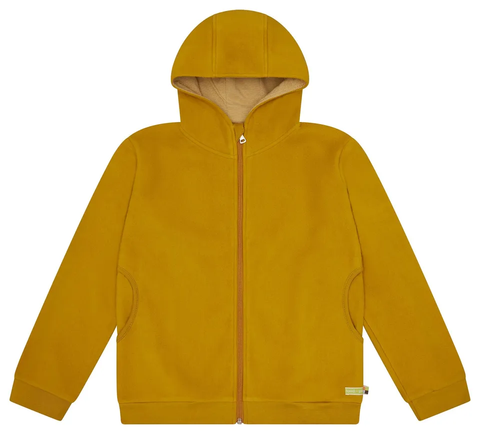 loud-proud-classics-baumwoll-fleece-jacke-curry-warm image 1