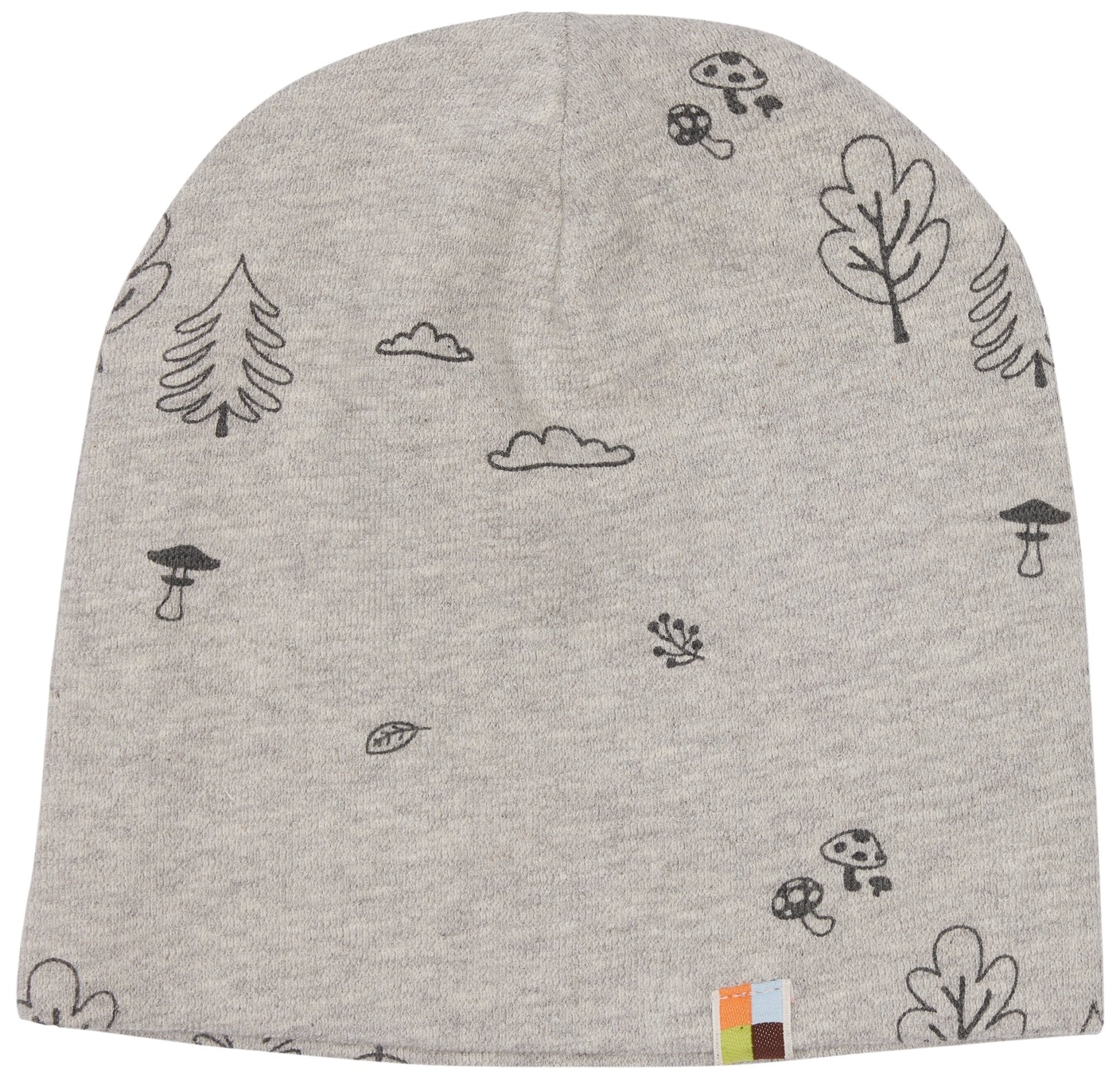 loud-proud-classics-beanie-strukturstrick-silver-wald-druck image 1