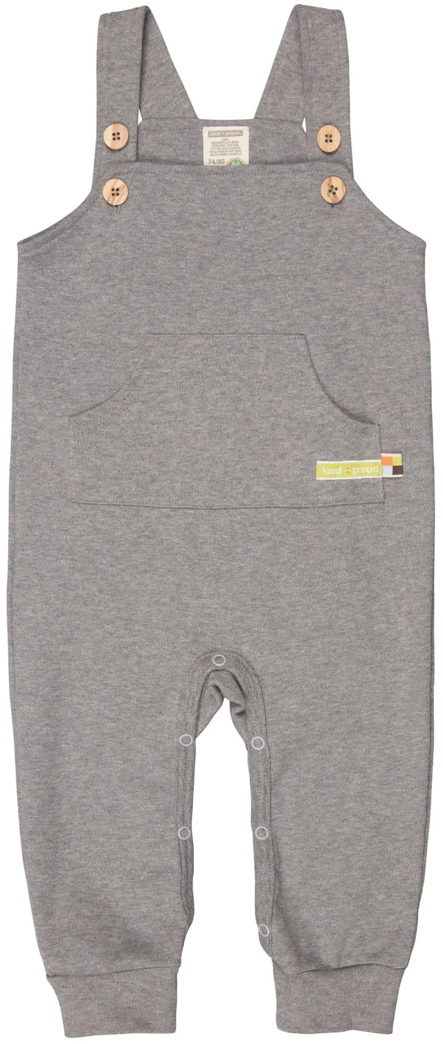 loud-proud-classics-latzhose-babylatzhose-grey-74-80 image 1