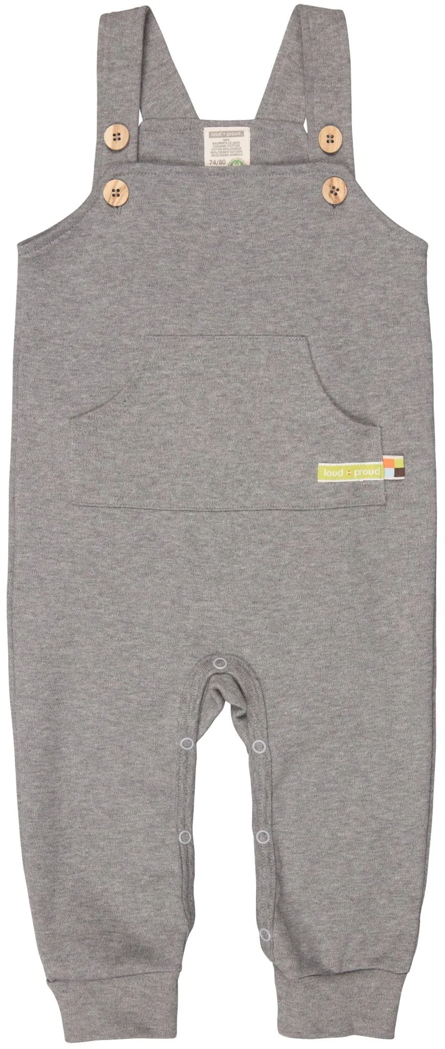 loud-proud-classics-latzhose-babylatzhose-grey-74-80 image 1