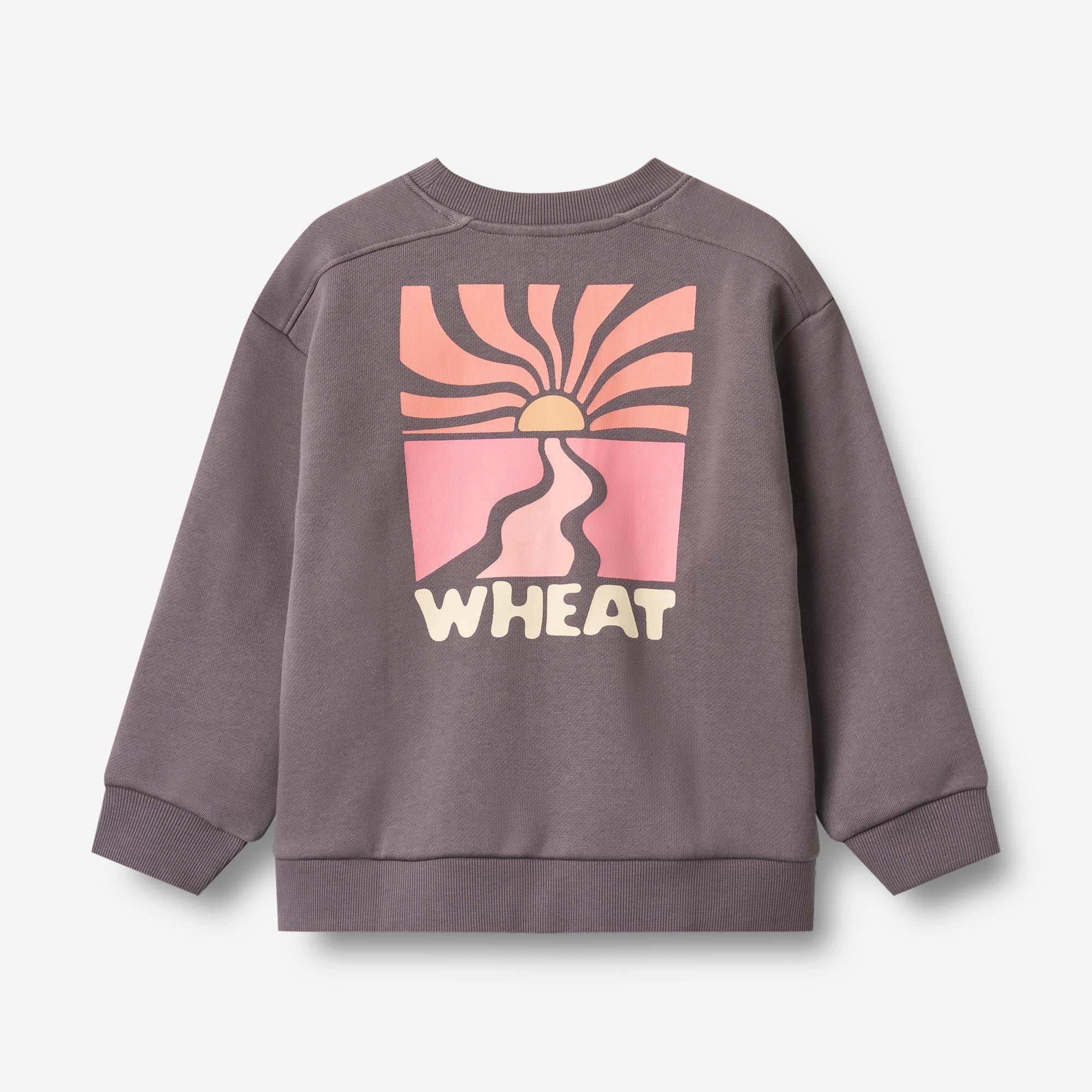 wheat-ellis-sweatshirt-langarm-purple-stone-bio-baumwolle-print image 3